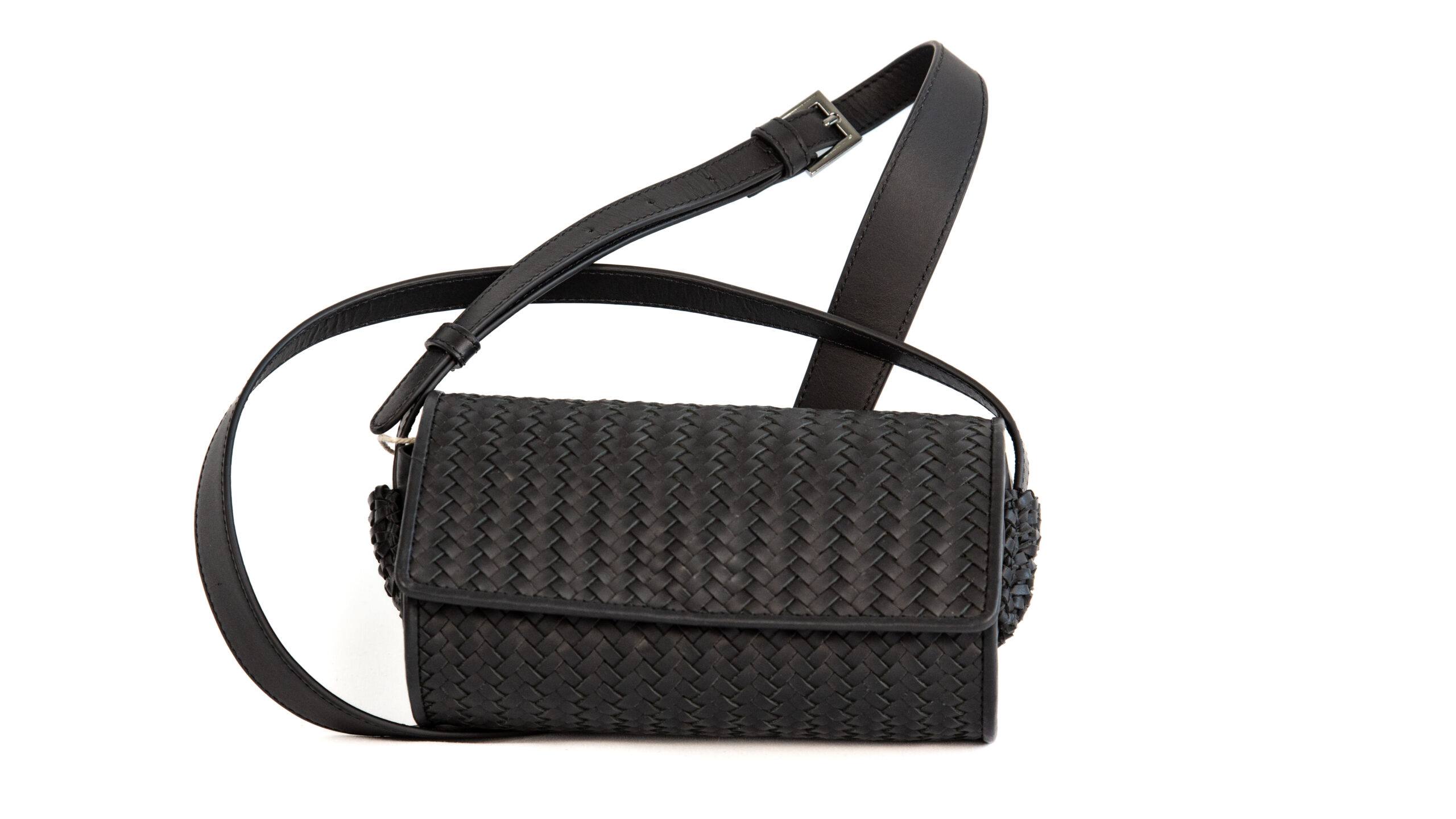 MIARMA Sacs Round Braided sac rond cuir tressé