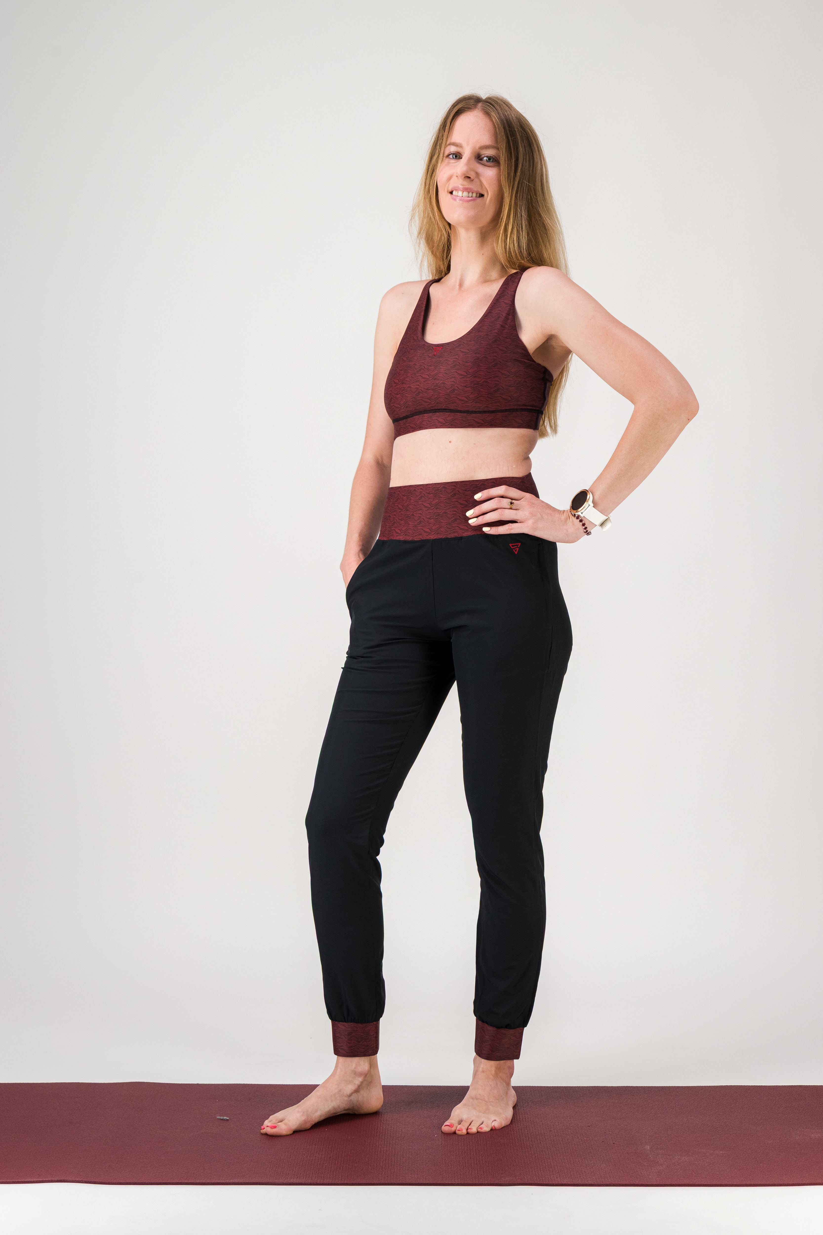 GAYASKIN Vibrations brassière sport bordeaux maintien modéré