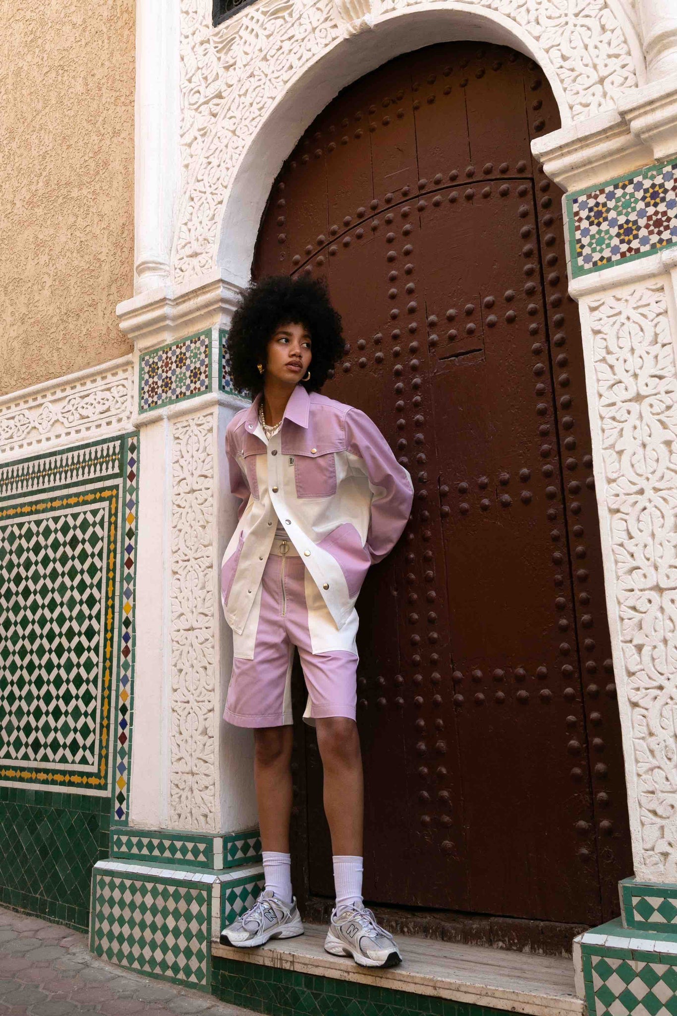 BOBO PARIS Gauthier veste en jean lilas coton unisexe