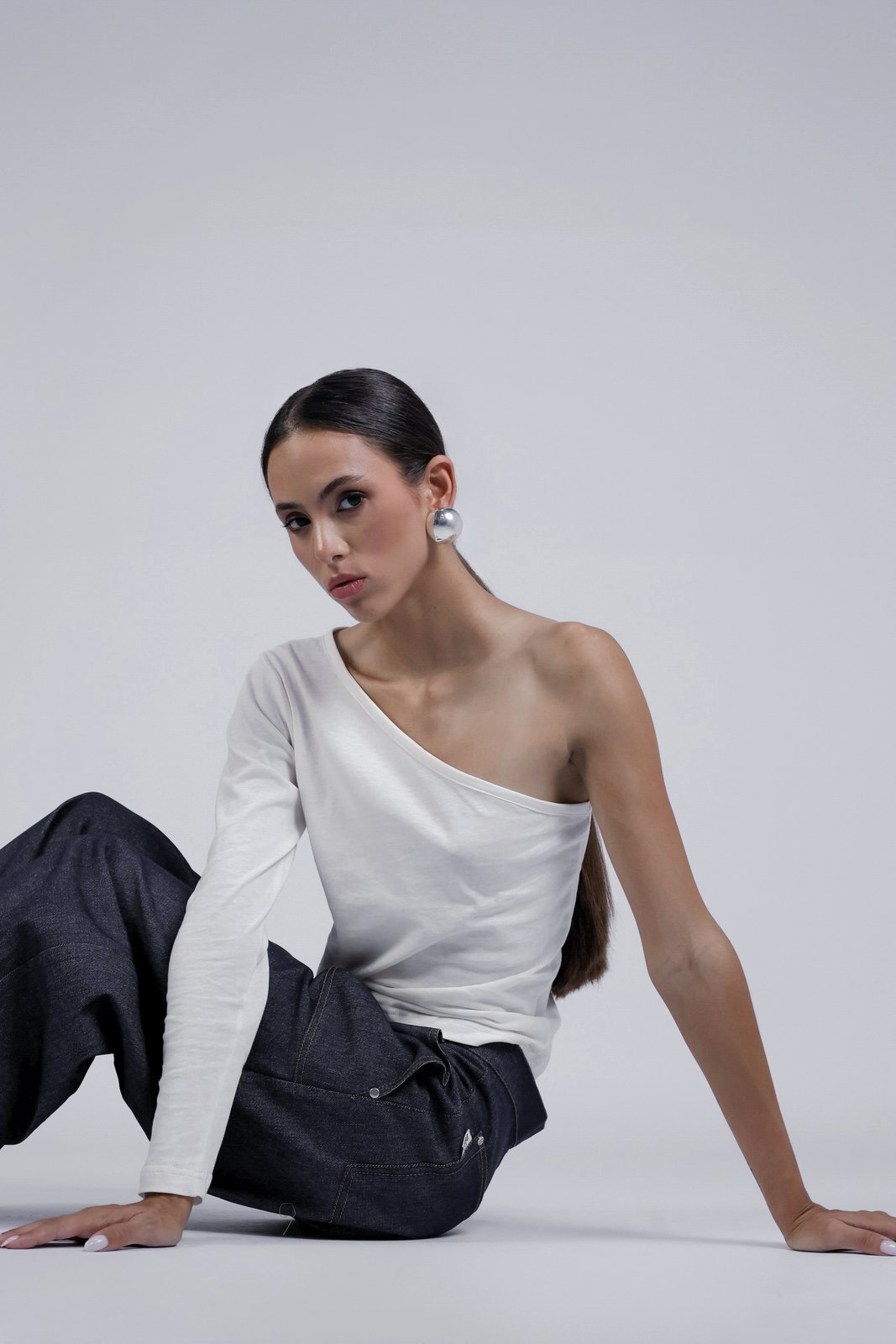BOBO PARIS Louise duo tops asymétriques blanc coton