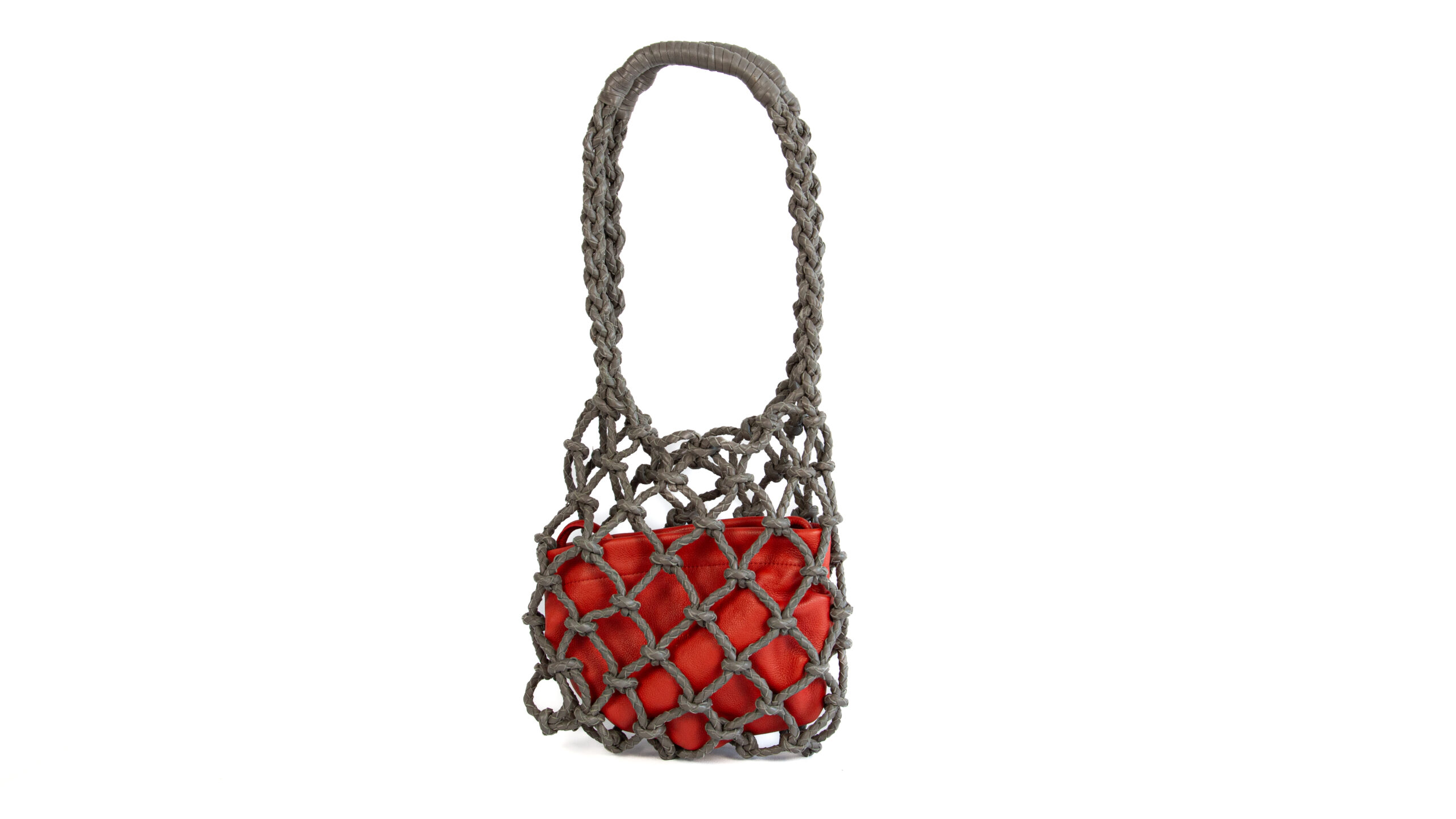 MIARMA Rope Basket sac cuir tressé main recyclé