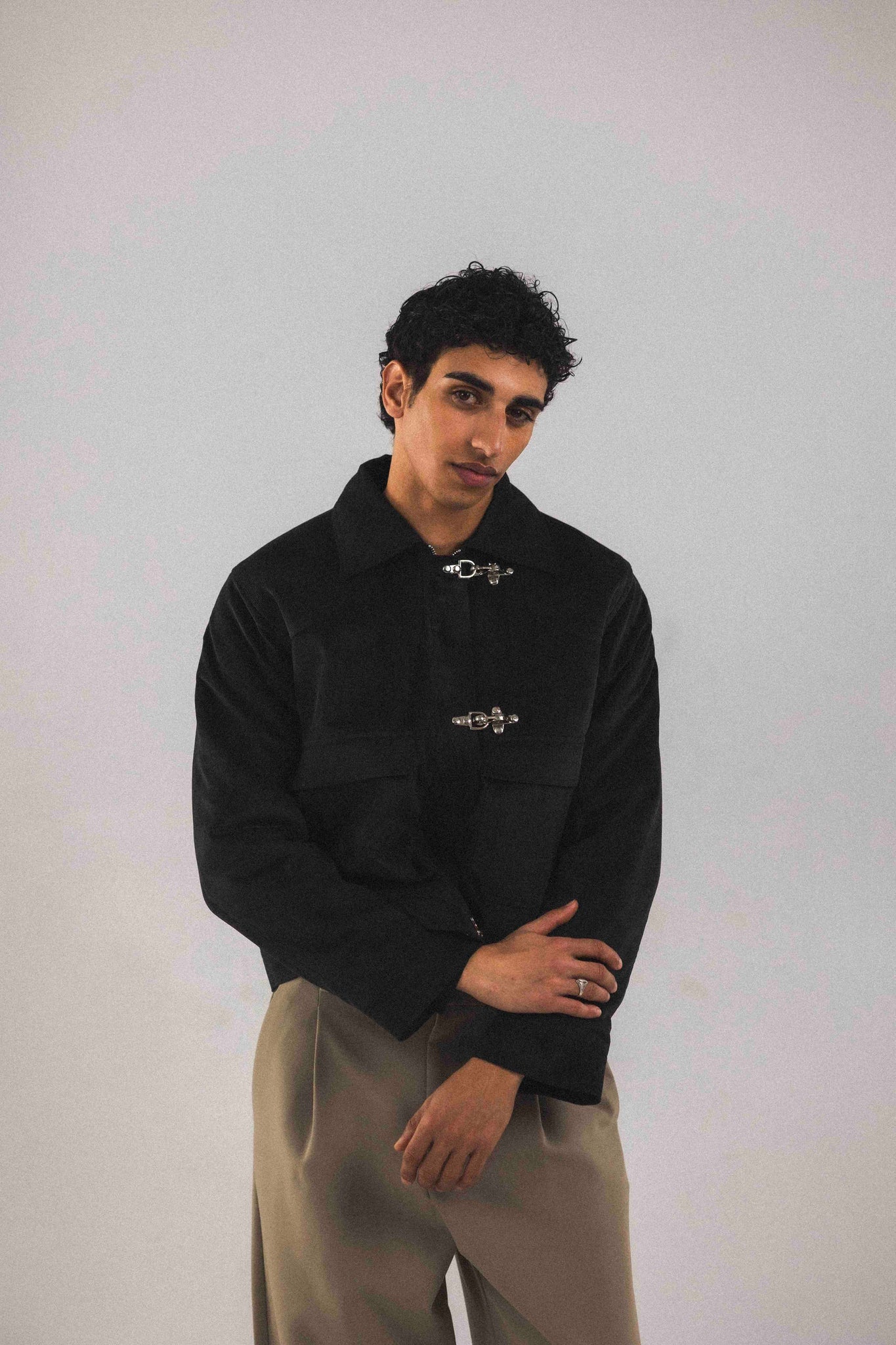 BOBO PARIS Adam blouson court noir matelassé unisexe
