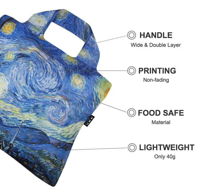 Envirosax Van Gogh Full Pouch Sets lot sacs réutilisables