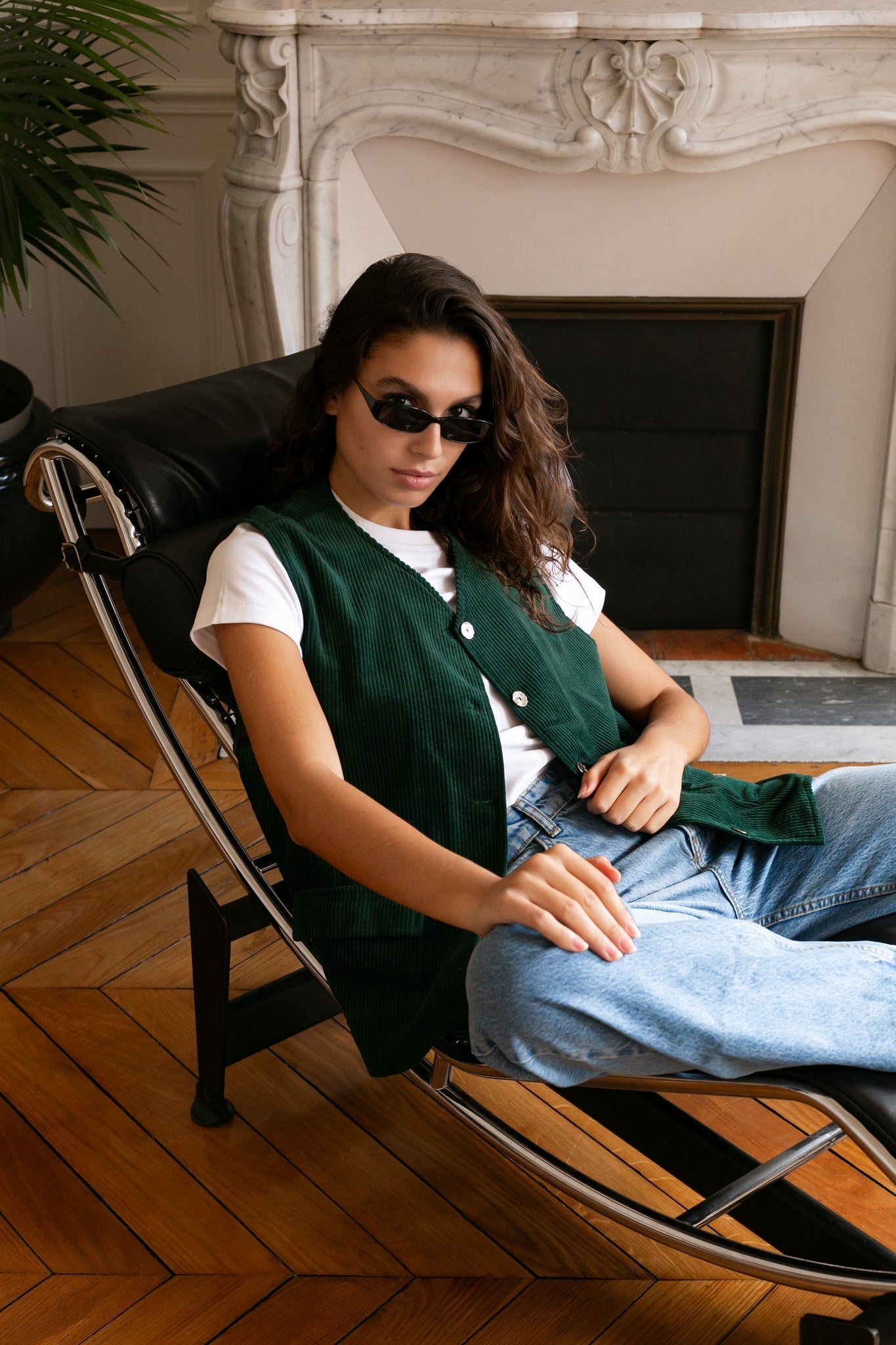 BOBO PARIS Bobby gilet velours côtelé coton upcyclé