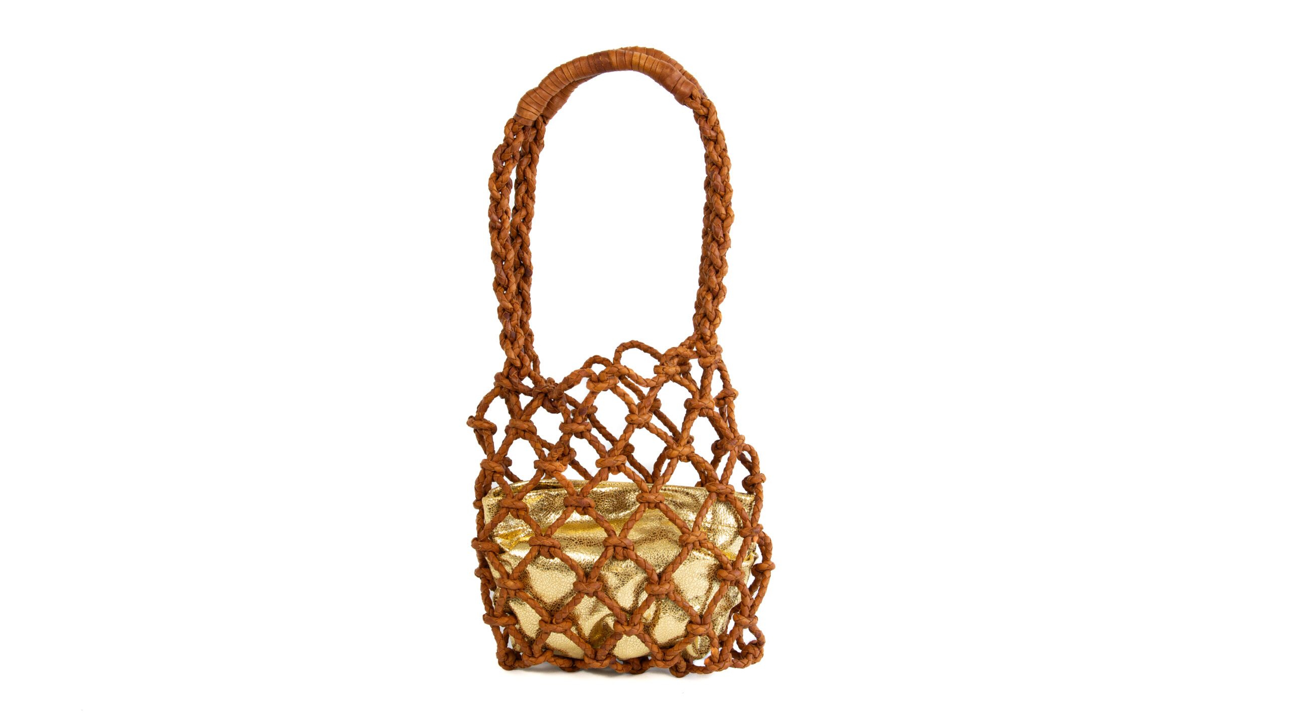 MIARMA Rope Basket sac cuir tressé main recyclé