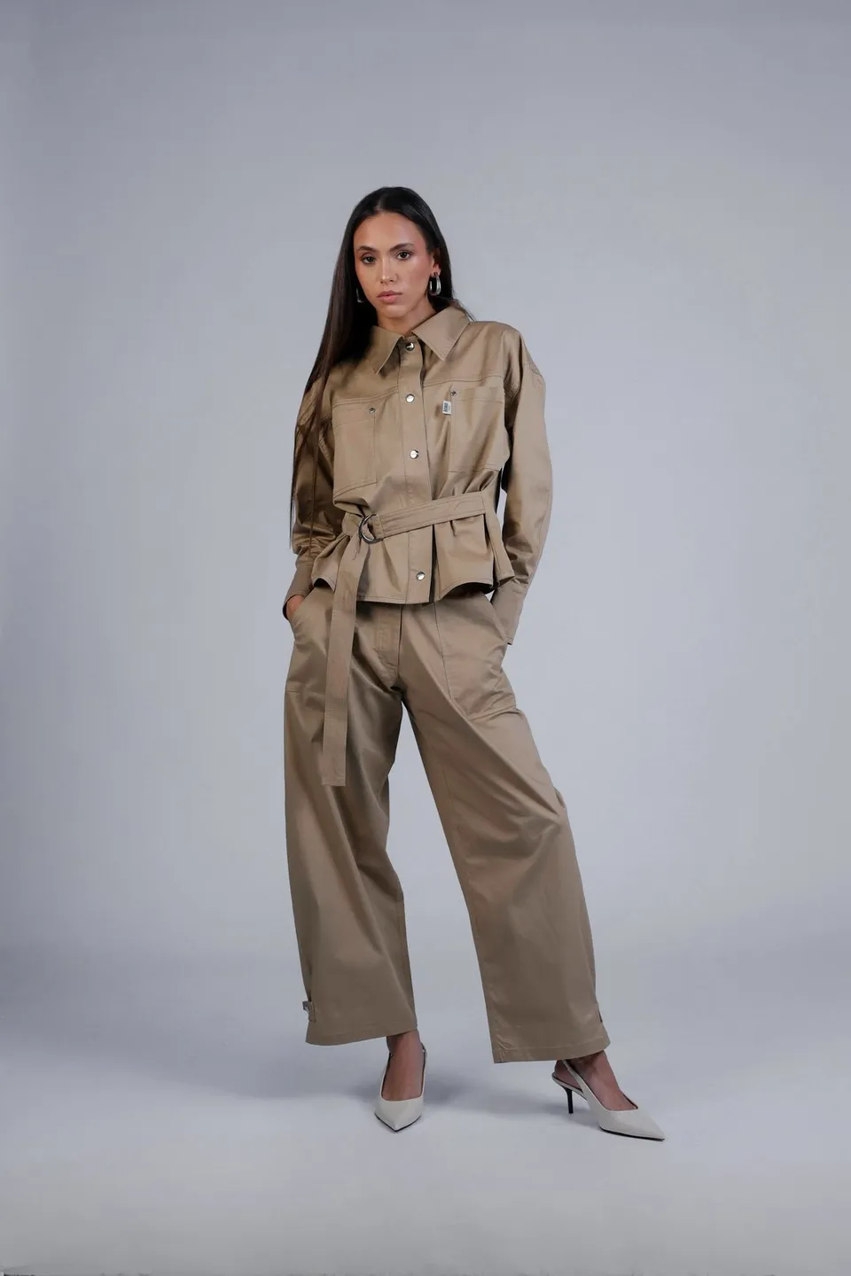 BOBO PARIS Léon veste cintrée beige coton taille M
