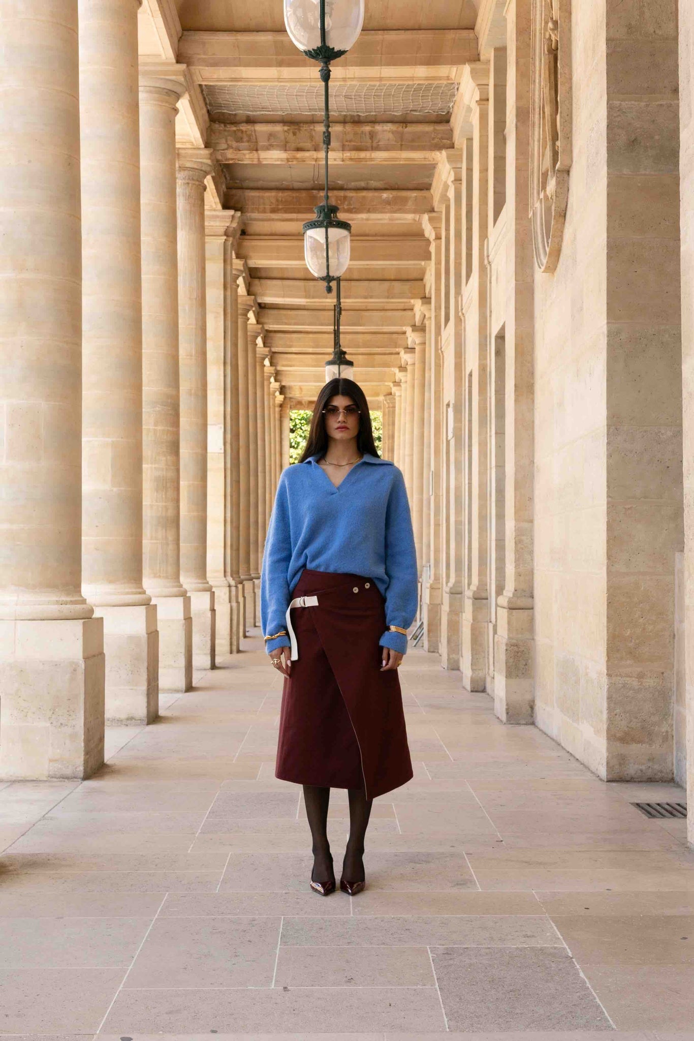 BOBO PARIS Gabrielle jupe réversible portefeuille coton