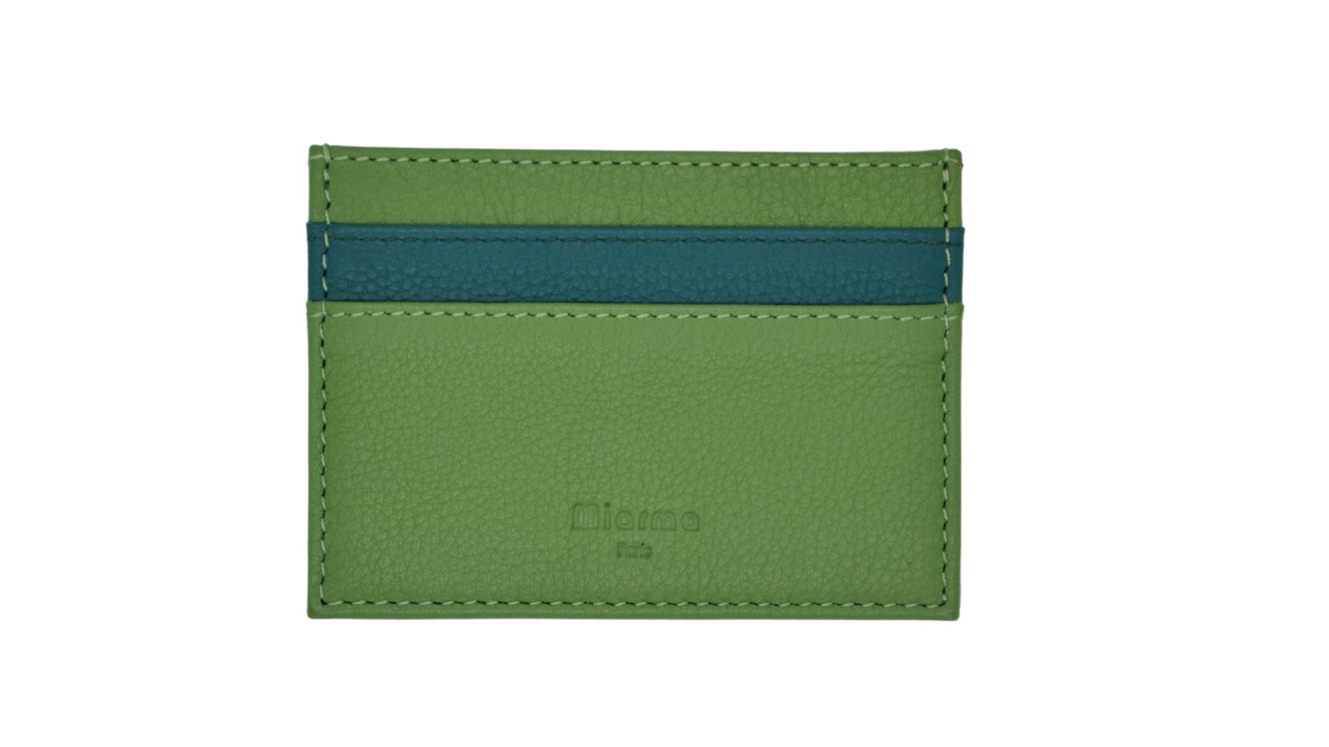 MIARMA Parrot porte-cartes cuir bicolore leftovers