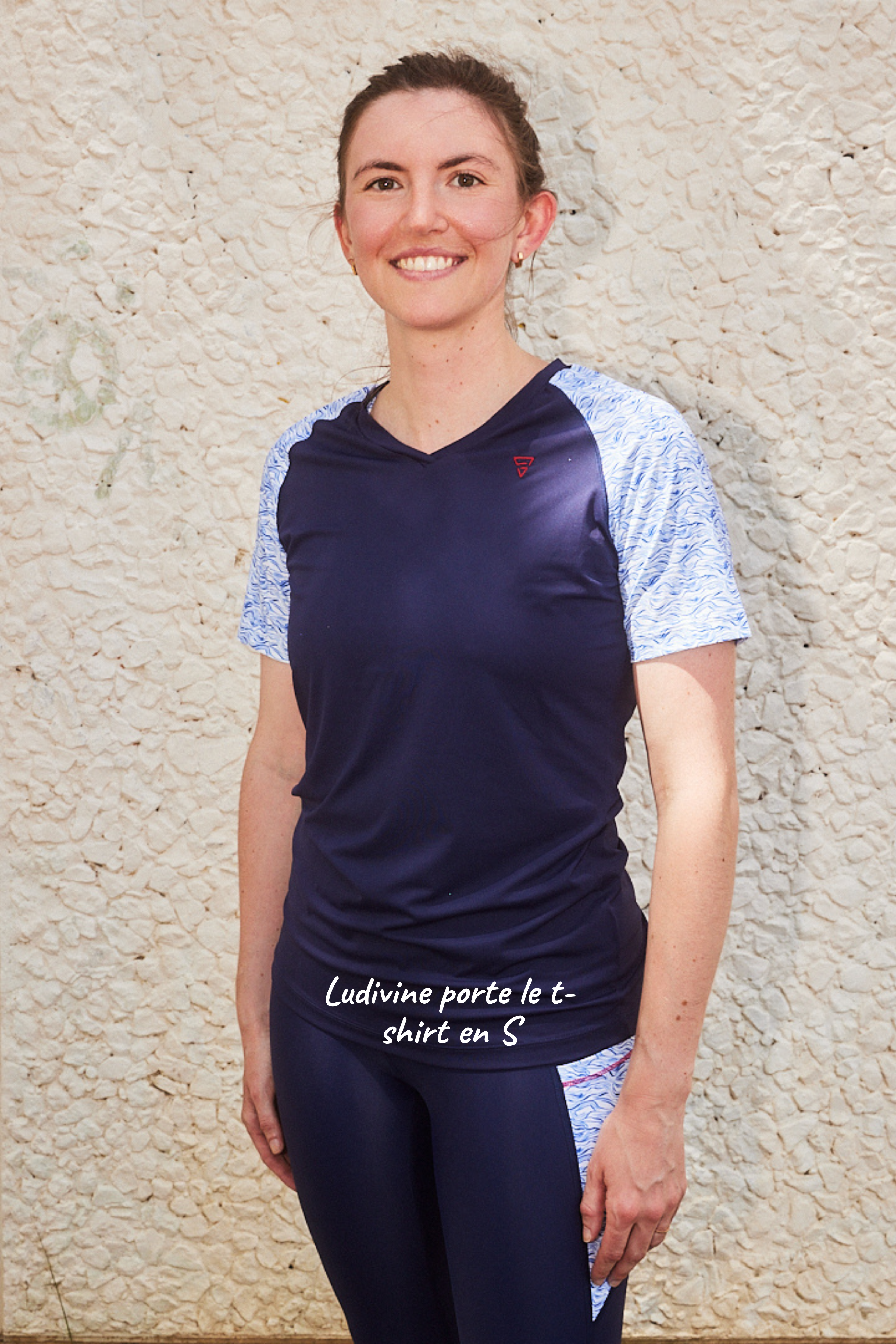 GAYASKIN Nouvelle Vague t-shirt sport femme col V recyclé