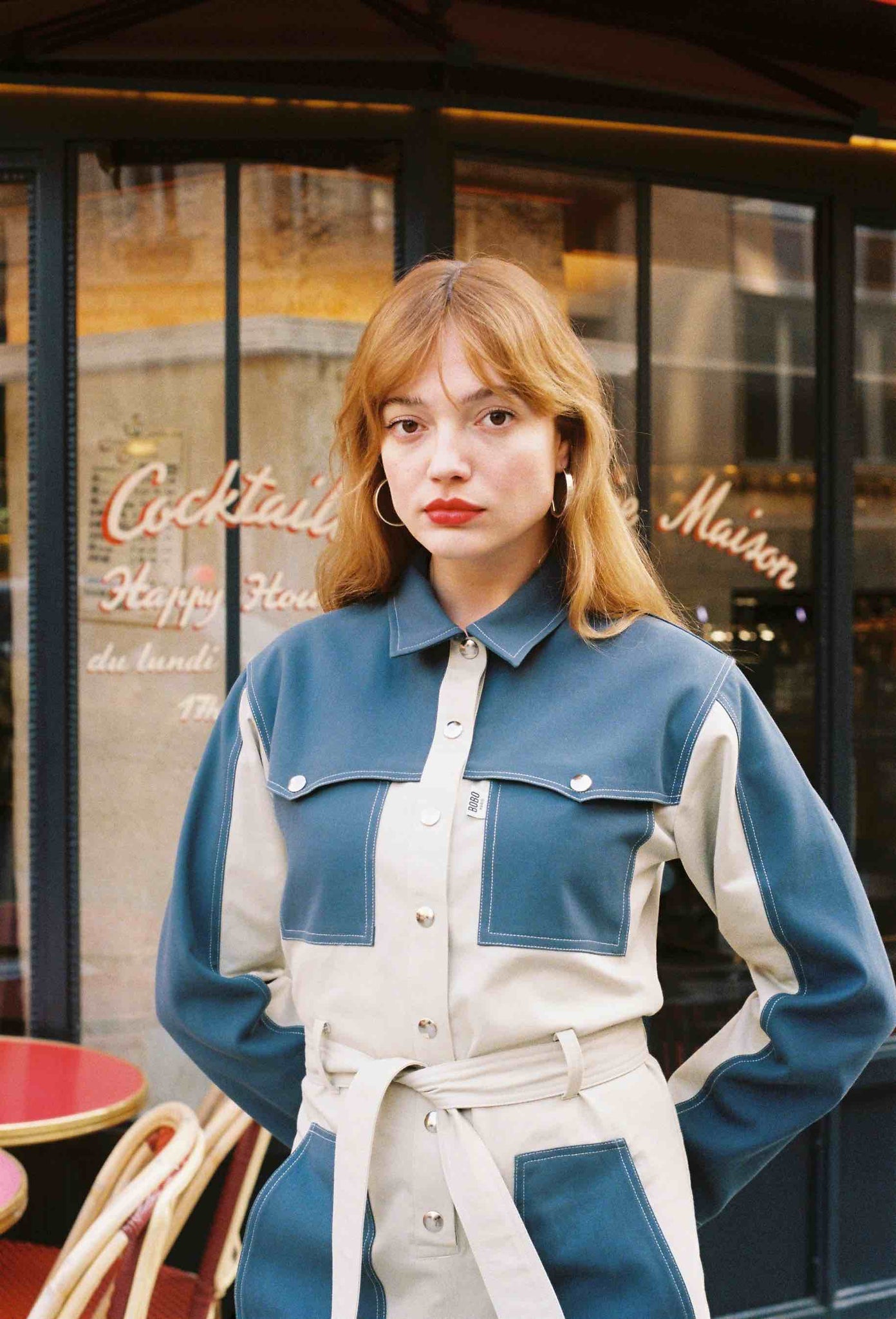 BOBO PARIS Claudia combinaison coton trench femme