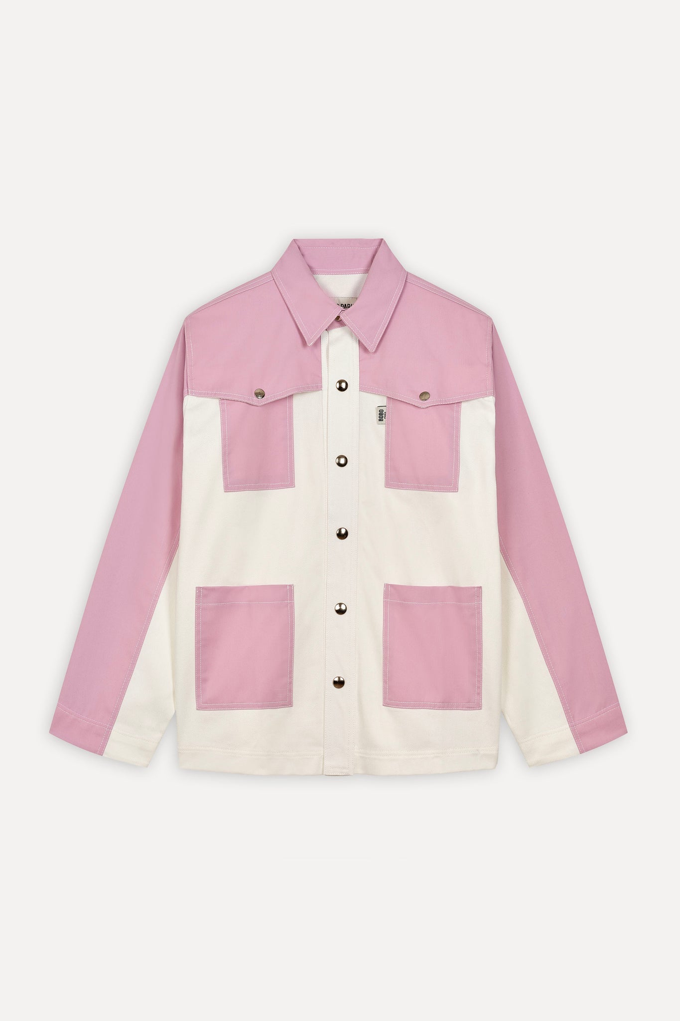BOBO PARIS Gauthier veste en jean lilas coton unisexe