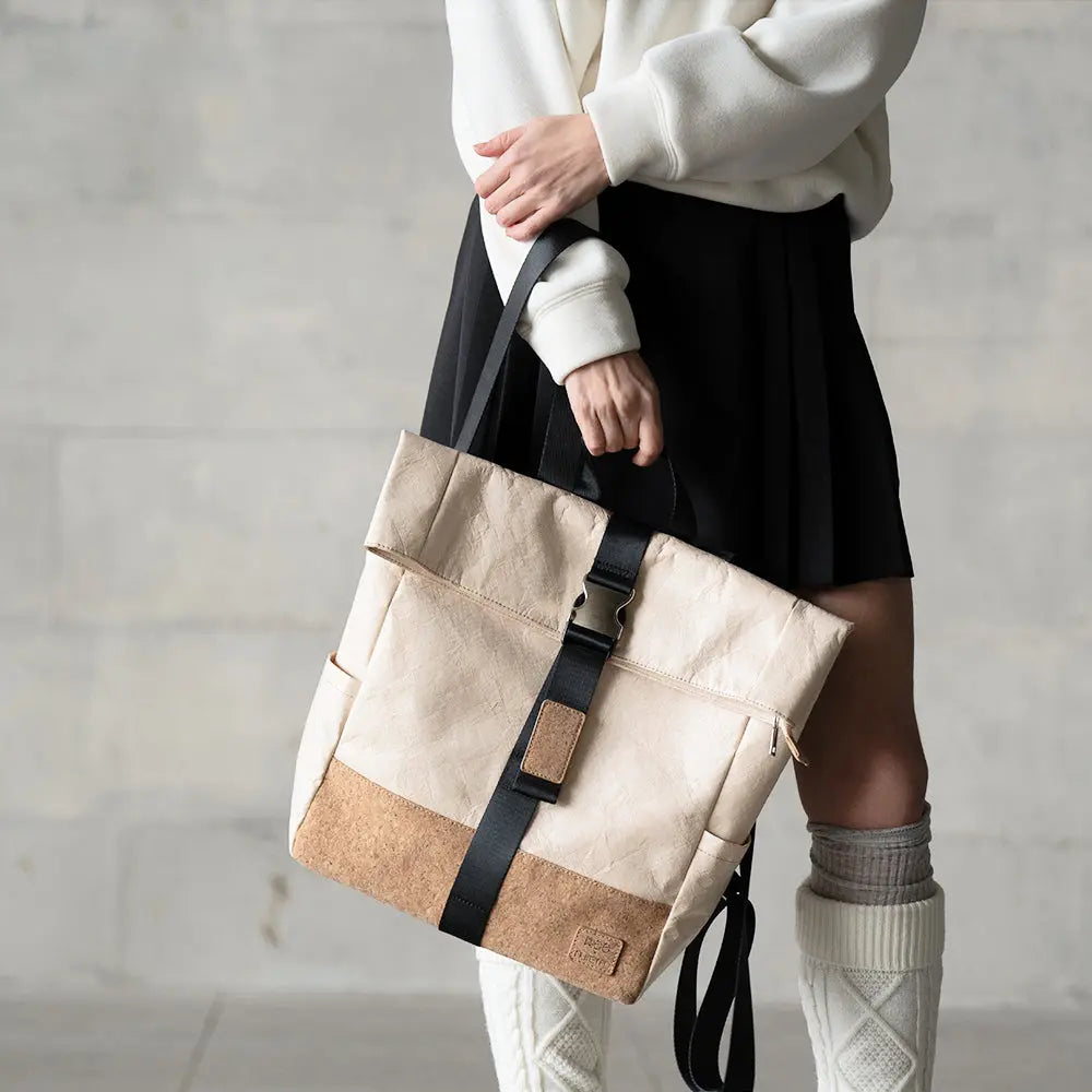 Envirosax EN25103 sac à dos liège extensible beige