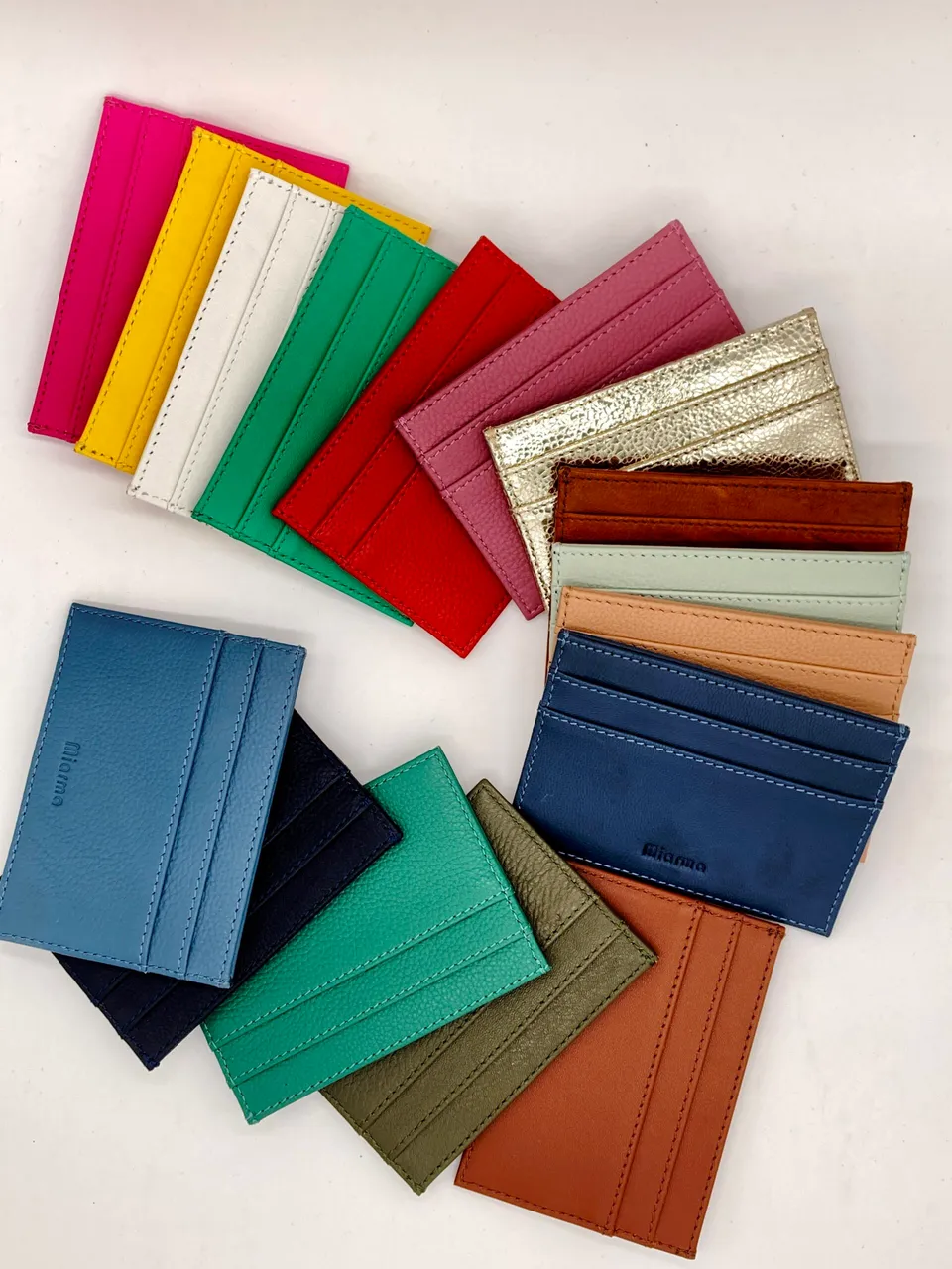MIARMA Porte cartes cuir classique restes de cuir