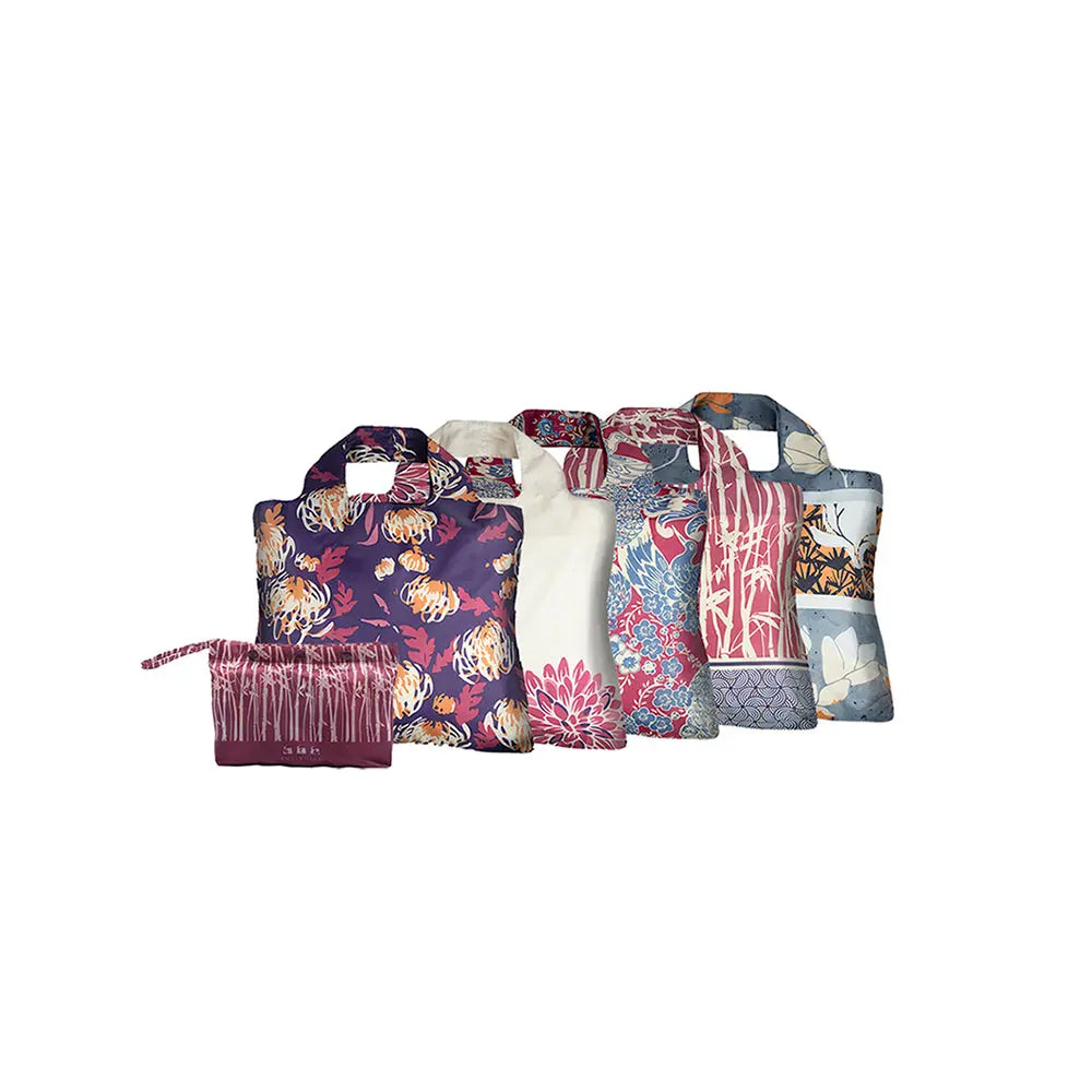 Envirosax Oriental Spice lot 5 sacs cabas réutilisables