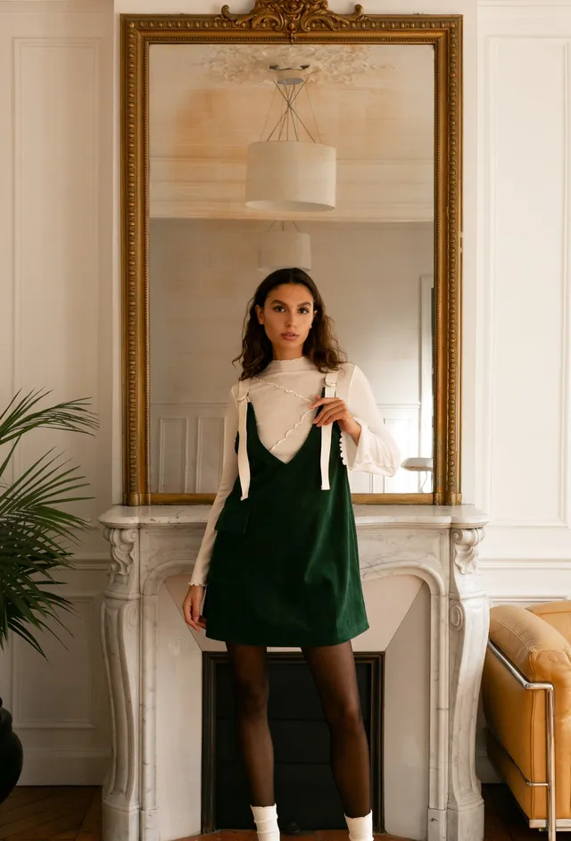 Bobo Paris Kina robe velours côtelé coton M