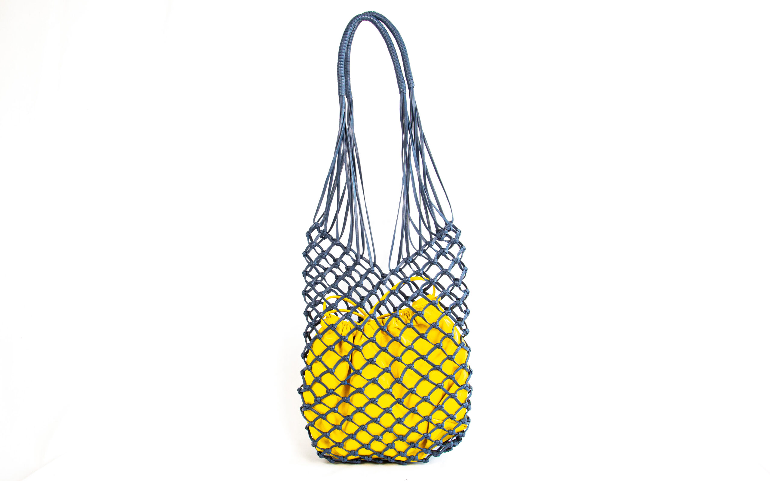 MIARMA Woven Bag sac tressé cuir pochette amovible