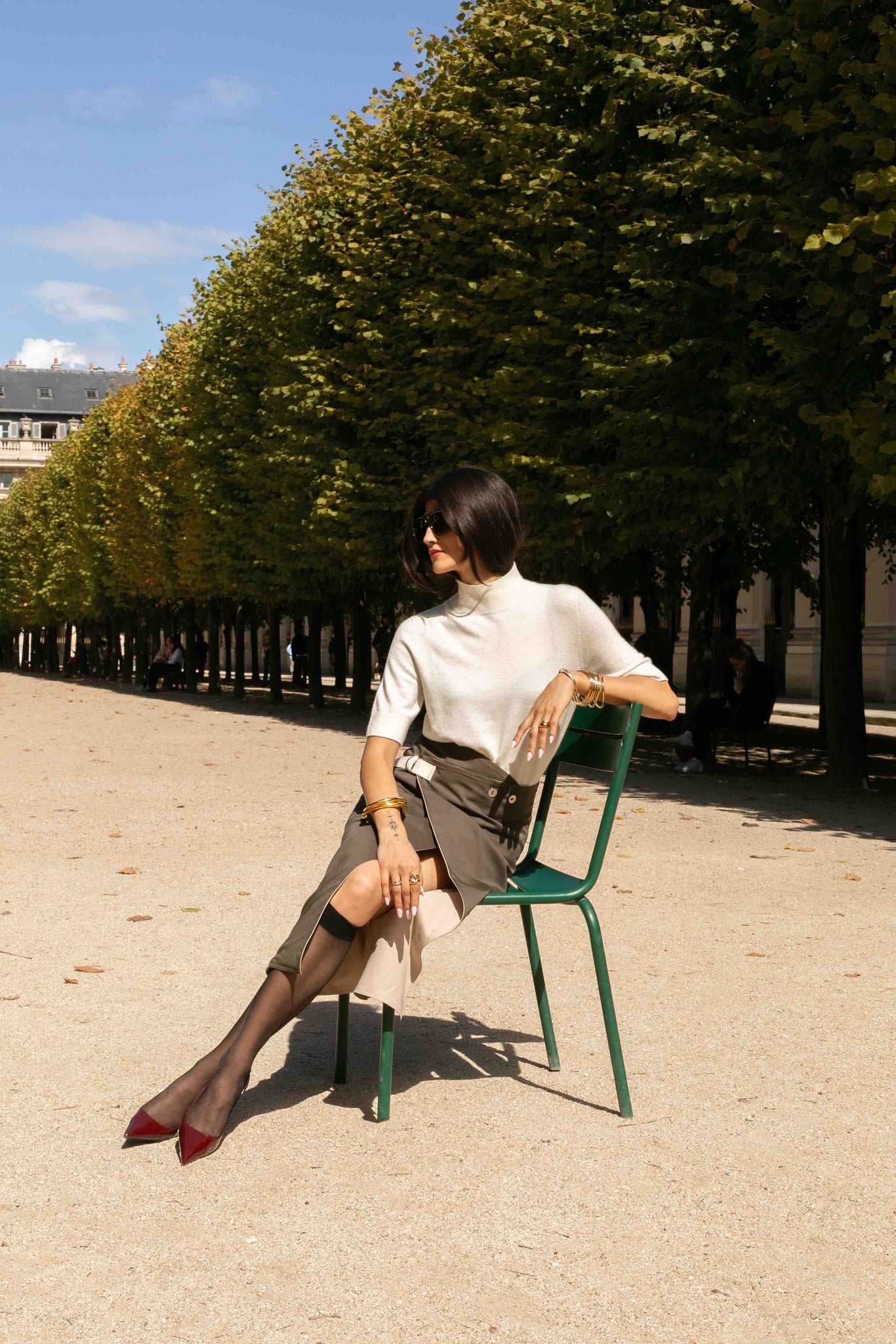 BOBO PARIS Gabrielle jupe réversible portefeuille coton