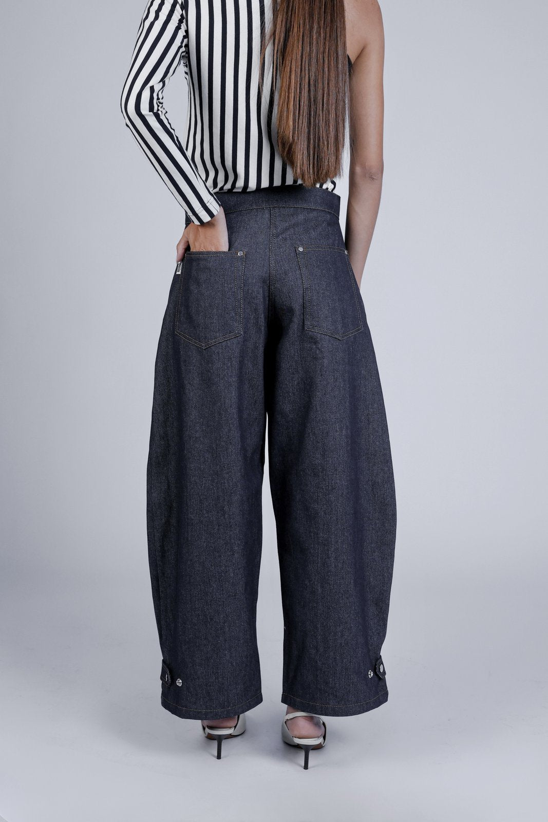 BOBO PARIS Léon Jean Ballon Pantalon Bleu 100% coton