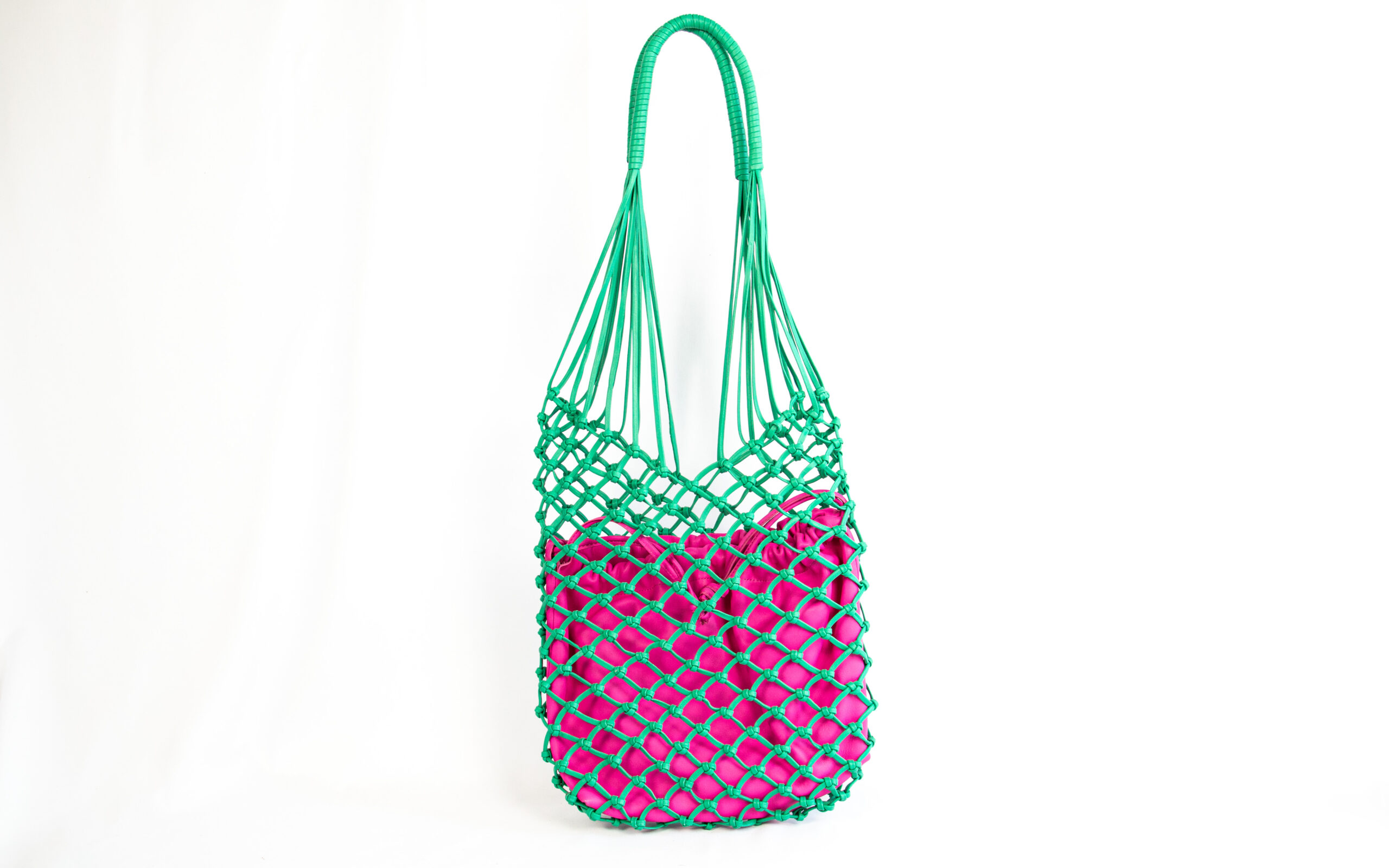 MIARMA Woven Bag sac tressé cuir pochette amovible