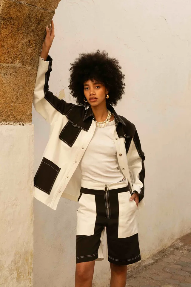 BOBO PARIS Gauthier veste en jean marron coton unisexe