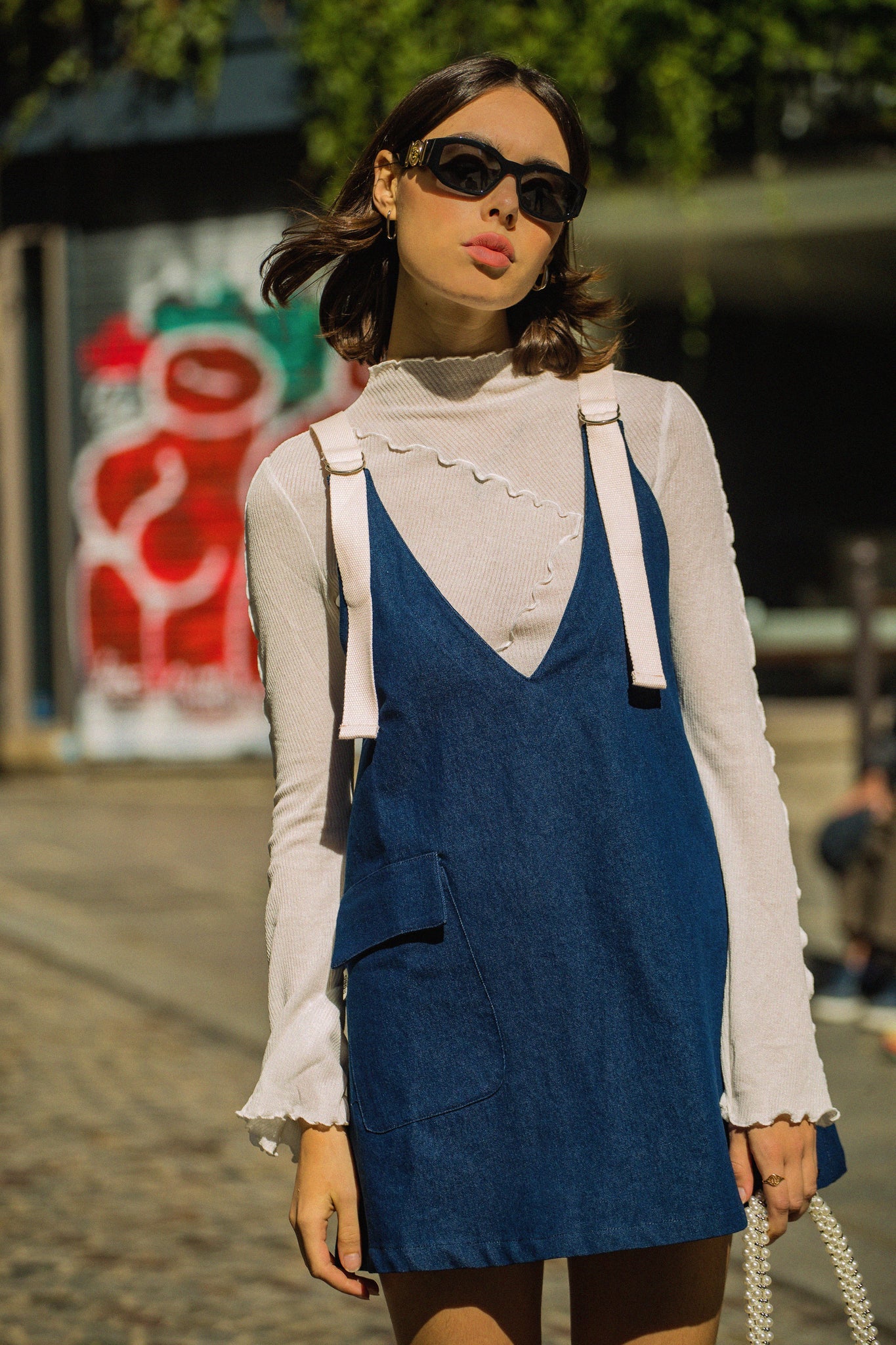 Bobo Paris Robes robe Chloé denim coton sans manches S