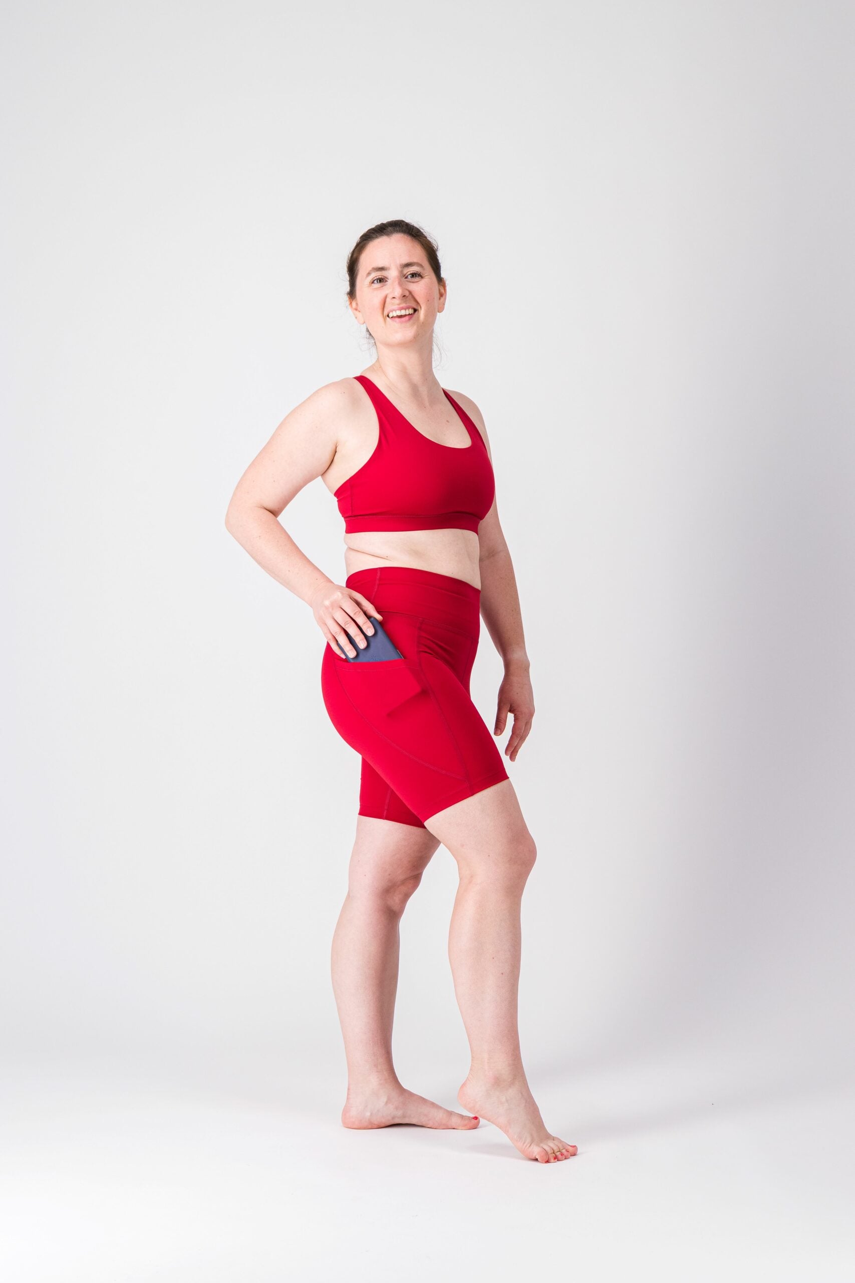 GAYASKIN La Lumineuse short cuissard femme bleu été poches