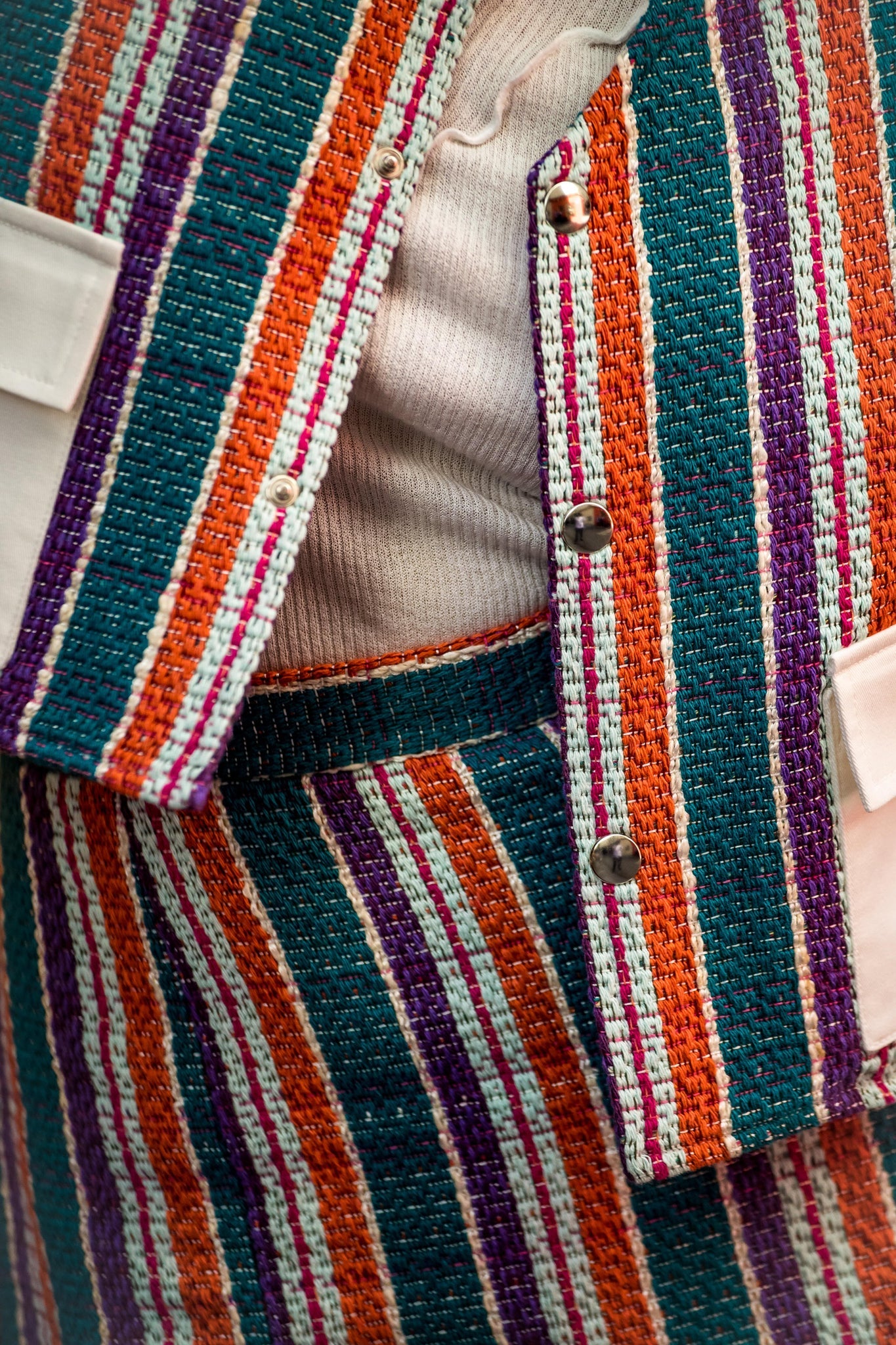 BOBO PARIS Véra Gilet Tweed Crop 100% coton