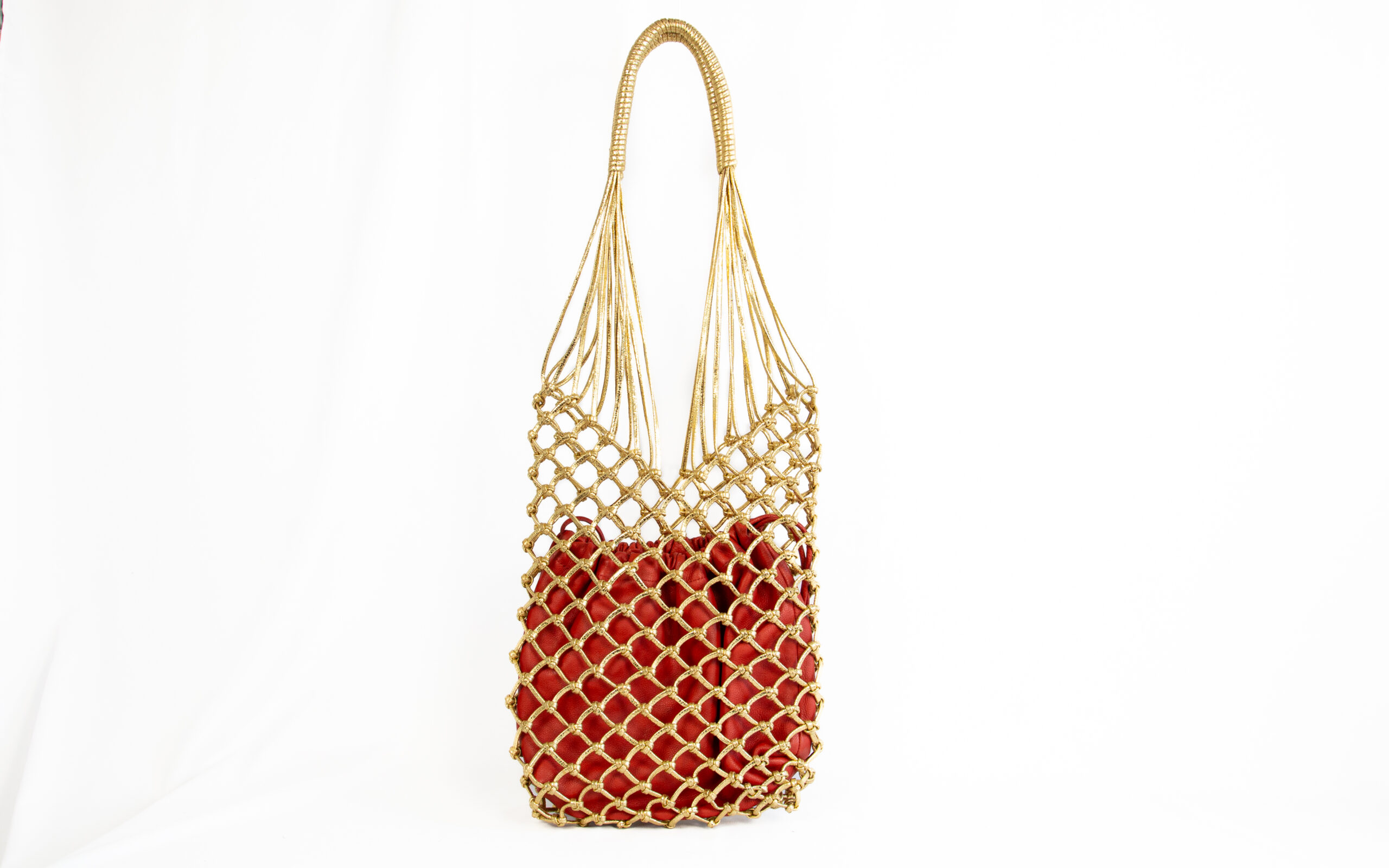 MIARMA Woven Bag sac tressé cuir pochette amovible