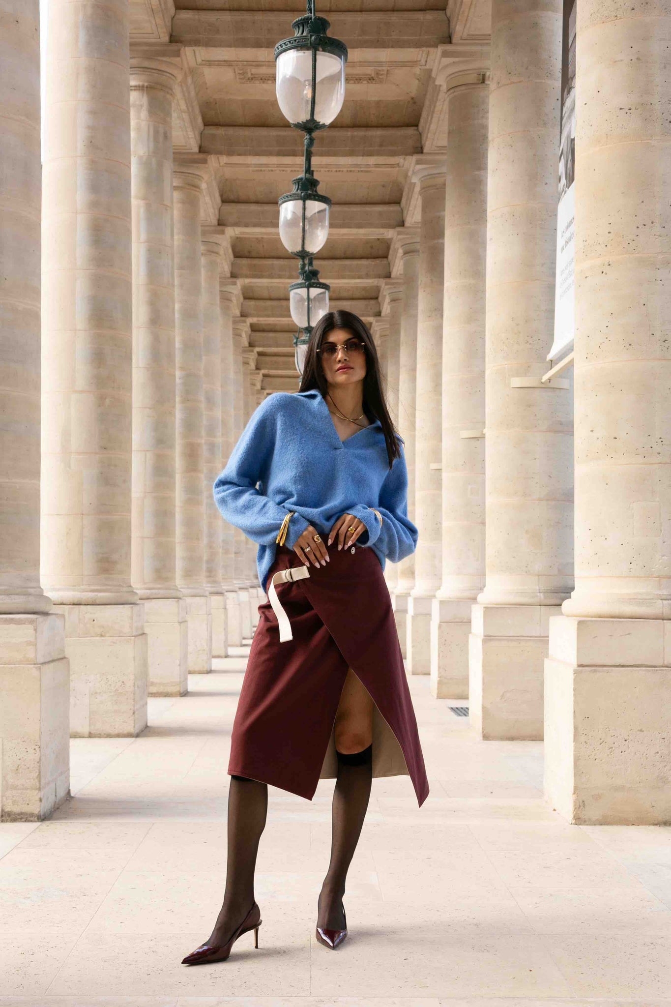 BOBO PARIS Gabrielle jupe réversible portefeuille coton