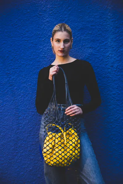 MIARMA Woven Bag sac tressé cuir pochette amovible