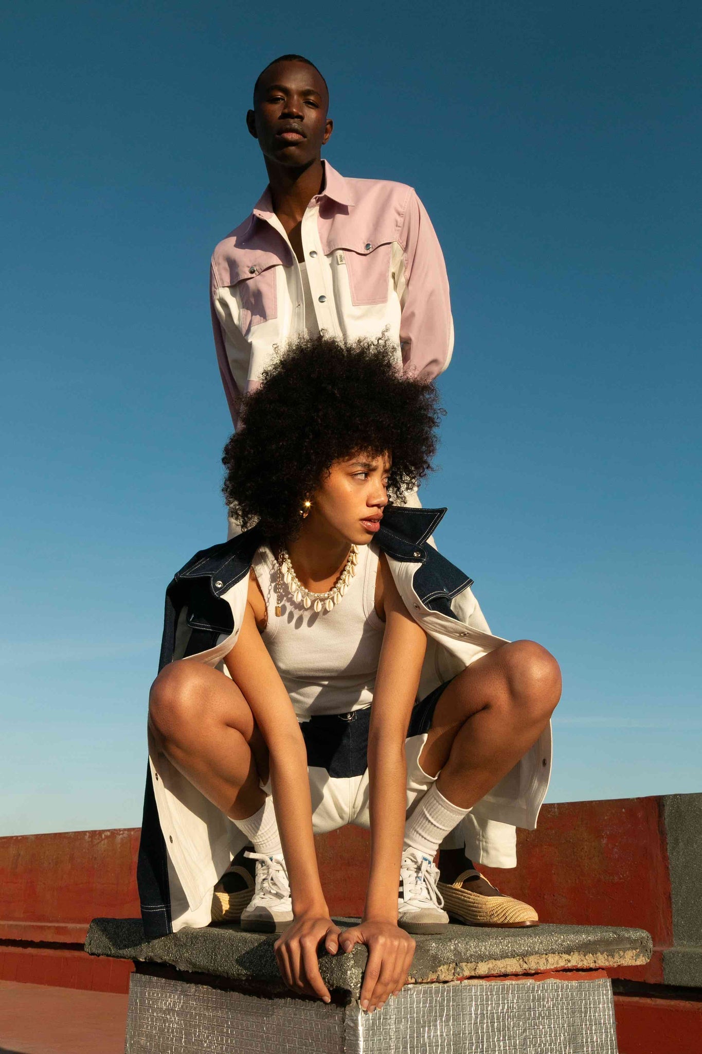 BOBO PARIS Gauthier veste en jean lilas coton unisexe