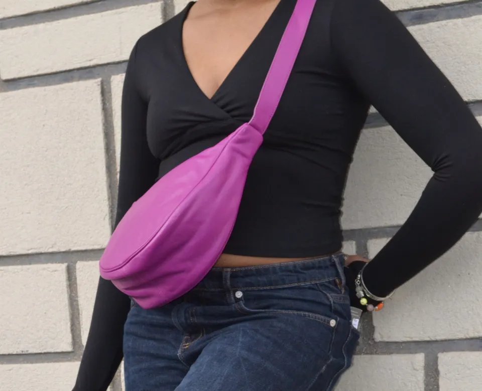 MIARMA Banana Storm sac banane cuir bandoulière réglable