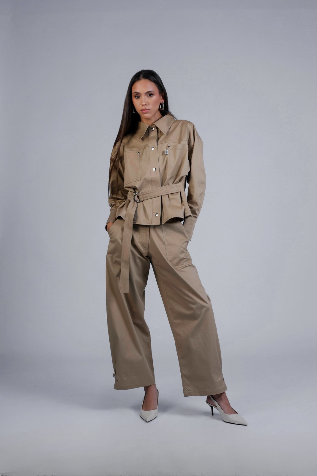 BOBO PARIS Léon veste cintrée beige coton taille M