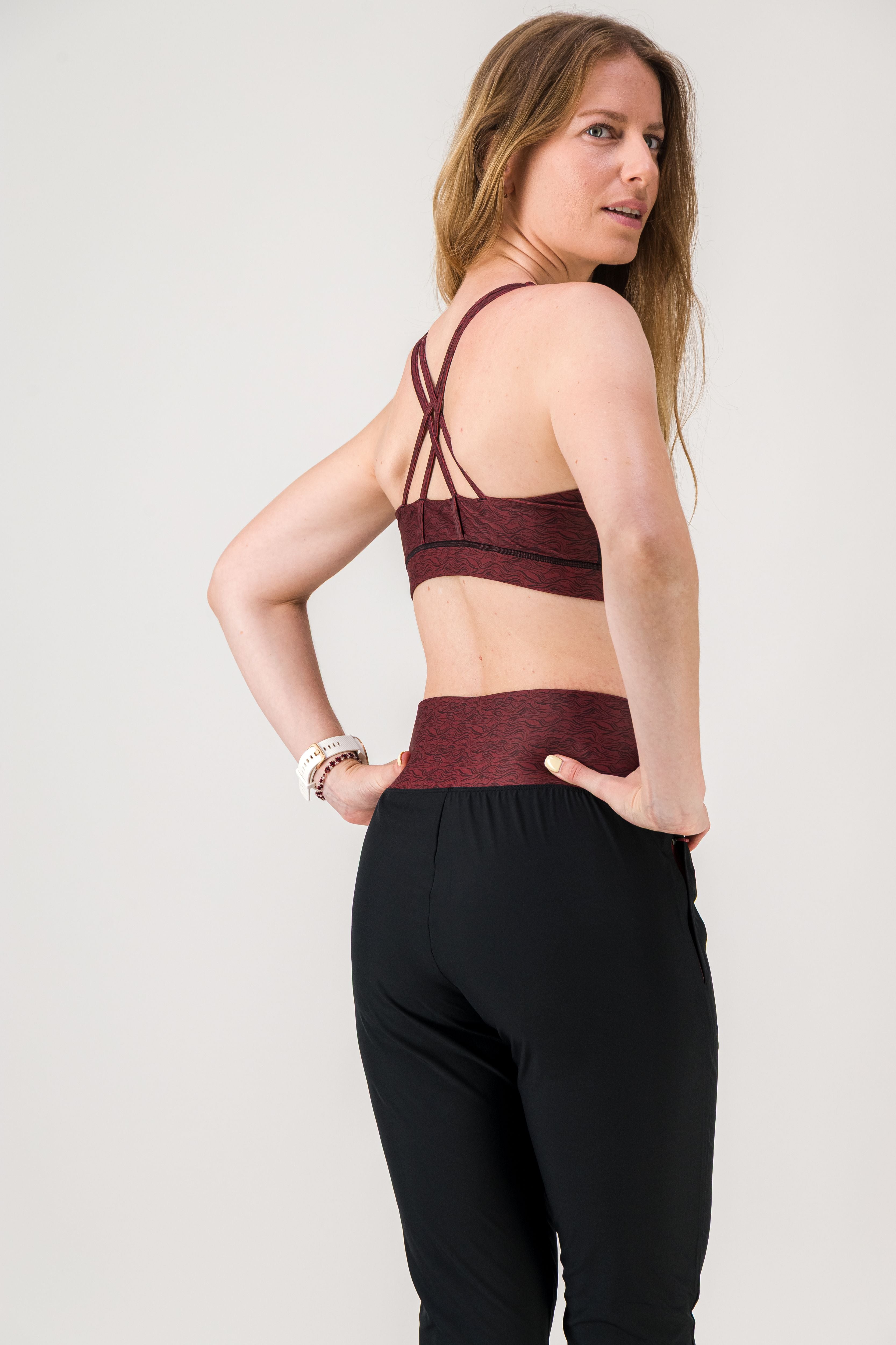GAYASKIN Vibrations brassière sport bordeaux maintien modéré