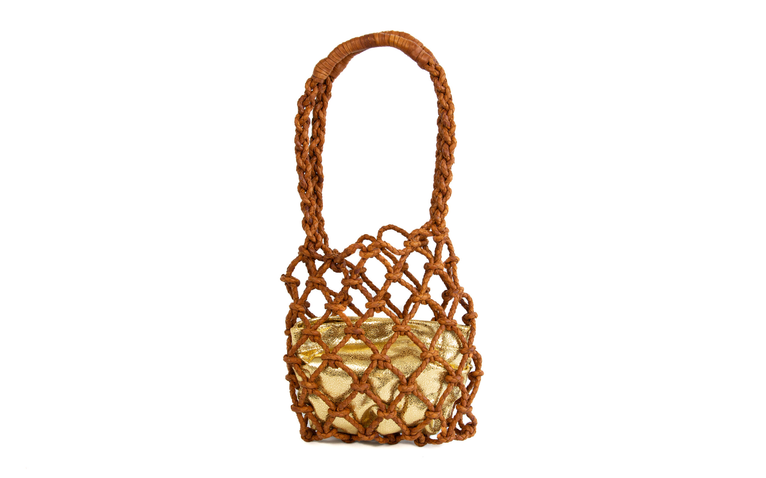 MIARMA Rope Basket sac cuir tressé main recyclé