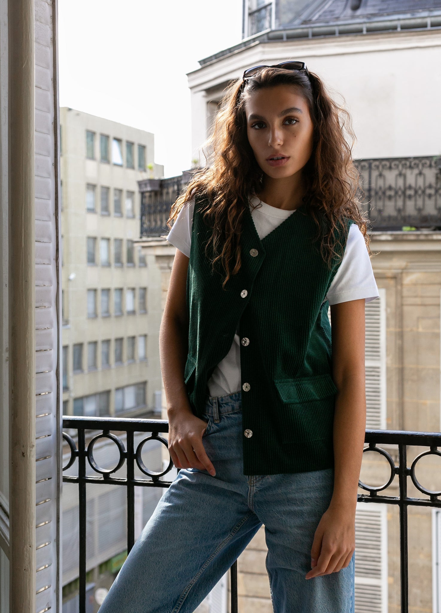 BOBO PARIS Bobby gilet velours côtelé coton upcyclé