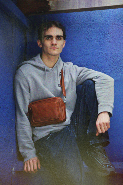 MIARMA Sacs Camera Bag M sac cuir bandoulière double