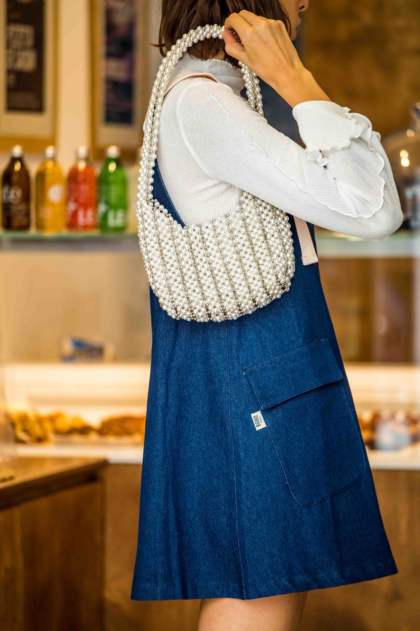 Bobo Paris Robes robe Chloé denim coton sans manches S