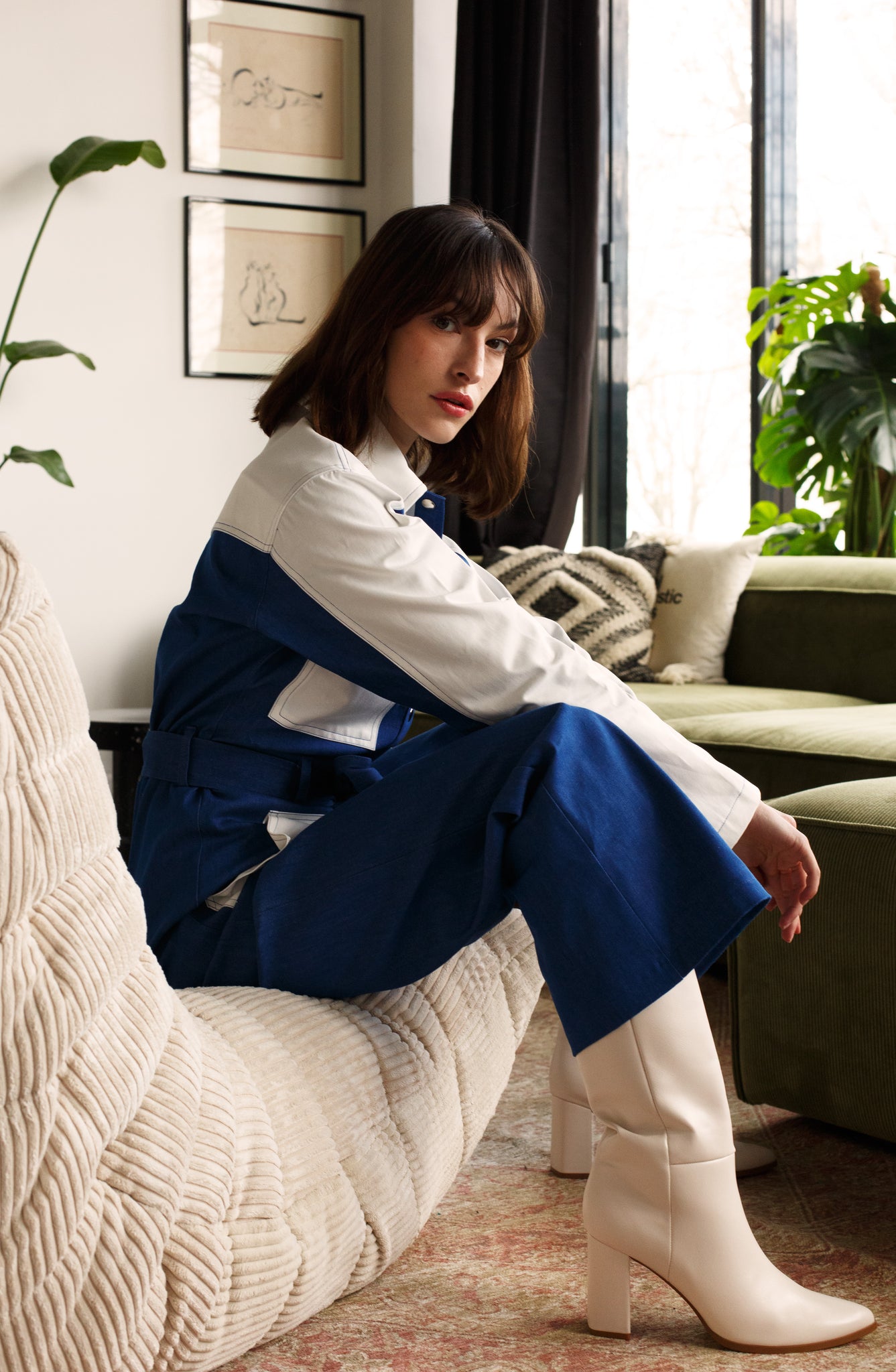 BOBO PARIS Suzie Combinaison Jean Bleu 100% coton