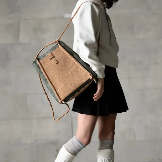 Envirosax EN25124 sac à dos liège vert convertible