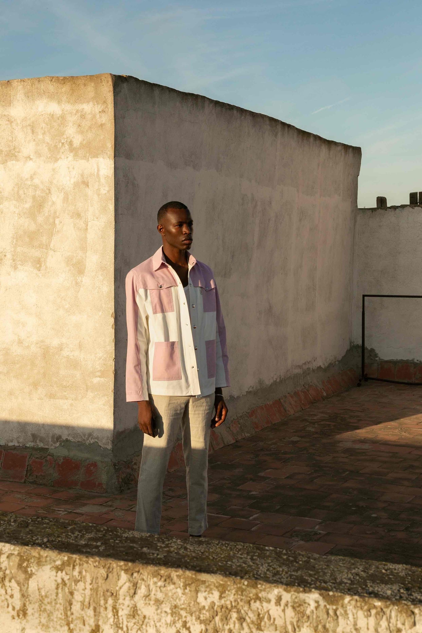 BOBO PARIS Gauthier veste en jean lilas coton unisexe