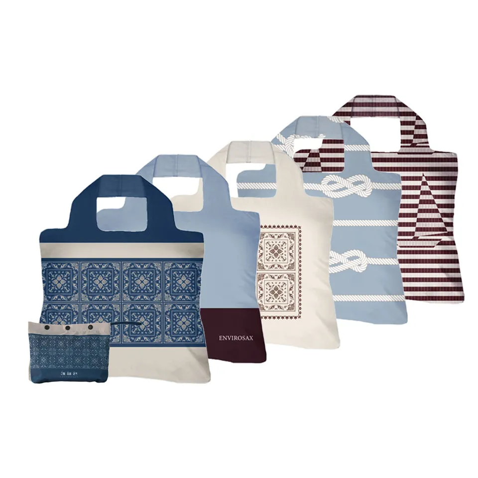 Envirosax Porto Soleil lot 5 sacs courses pliables polyester