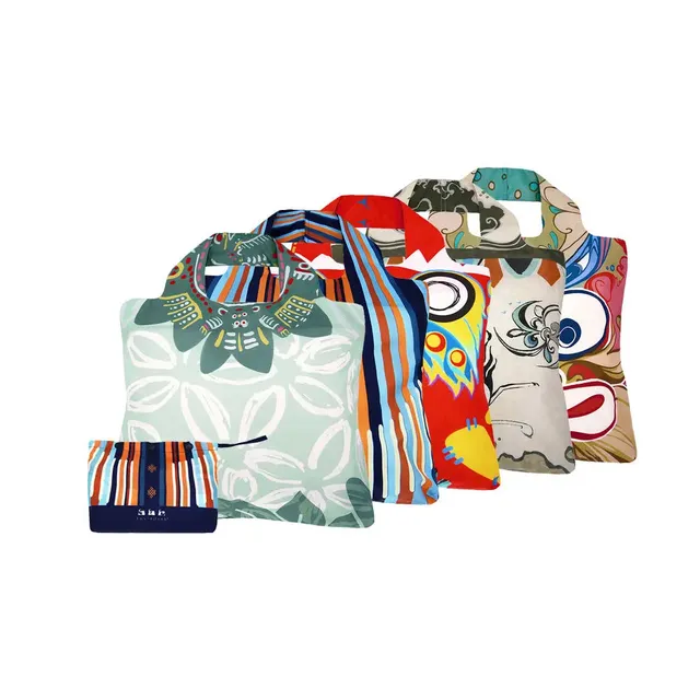 Envirosax Botanica lot 5 sacs réutilisables Full Pouch polyester 20 kg