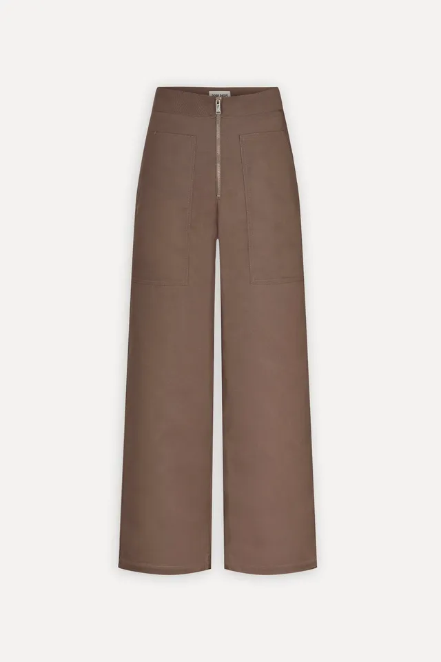 Bobo Paris Ivy pantalon taille haute taupe M