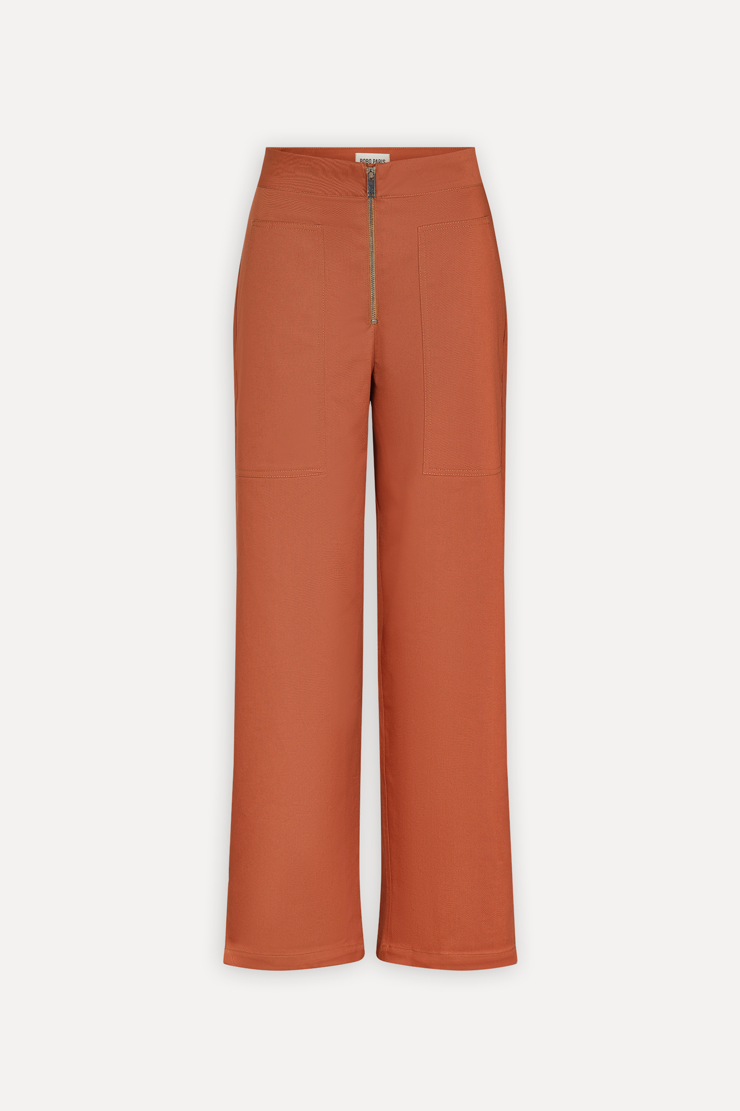 BOBO PARIS Ivy pantalon terracotta taille haute