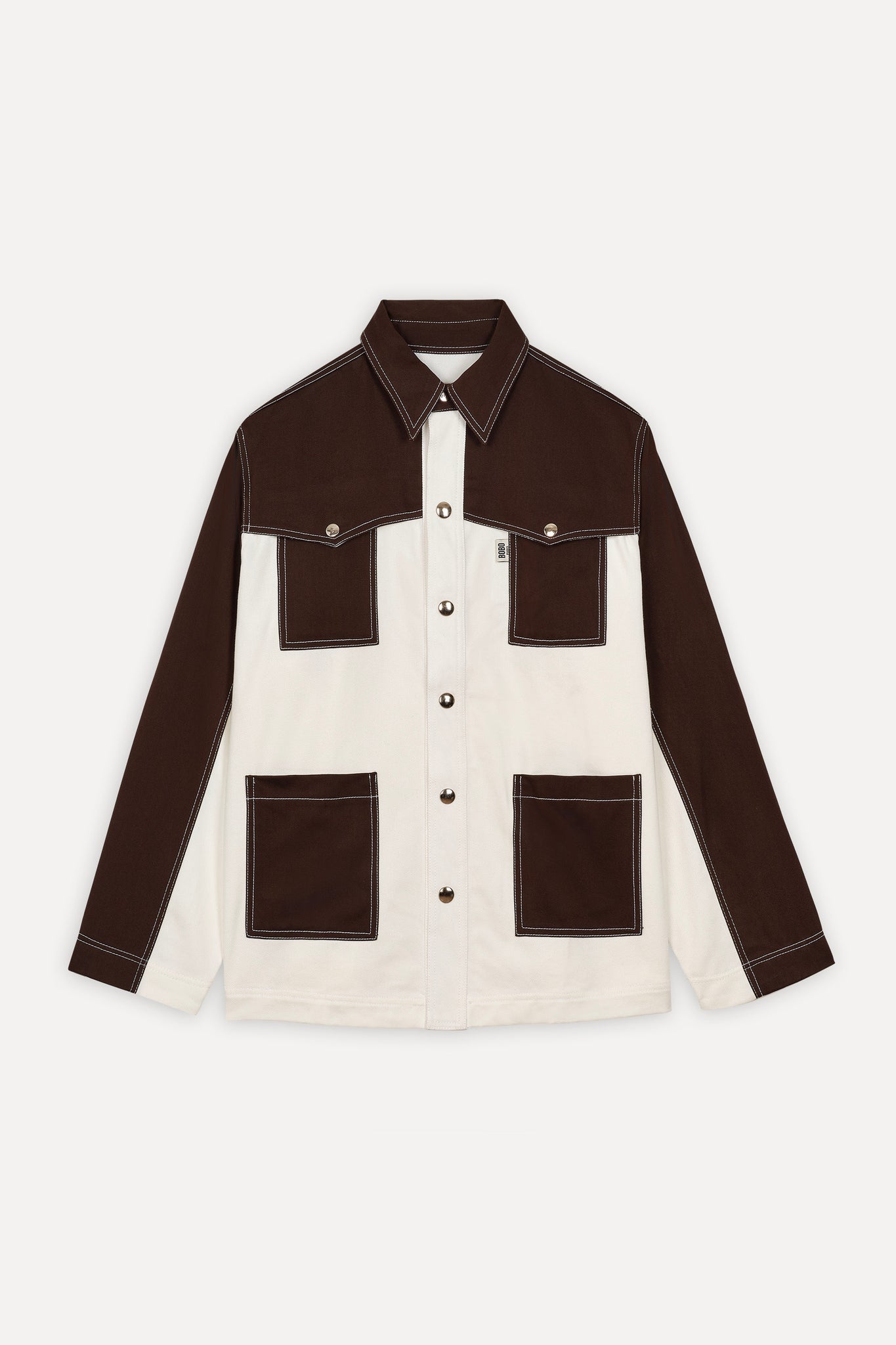 BOBO PARIS Gauthier veste en jean marron coton unisexe