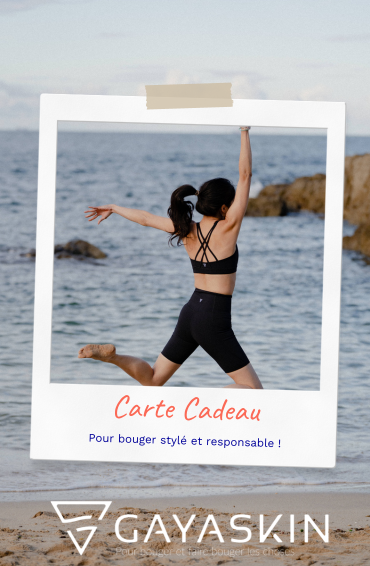 GAYASKIN carte cadeau 50€ sport femme écoresponsable