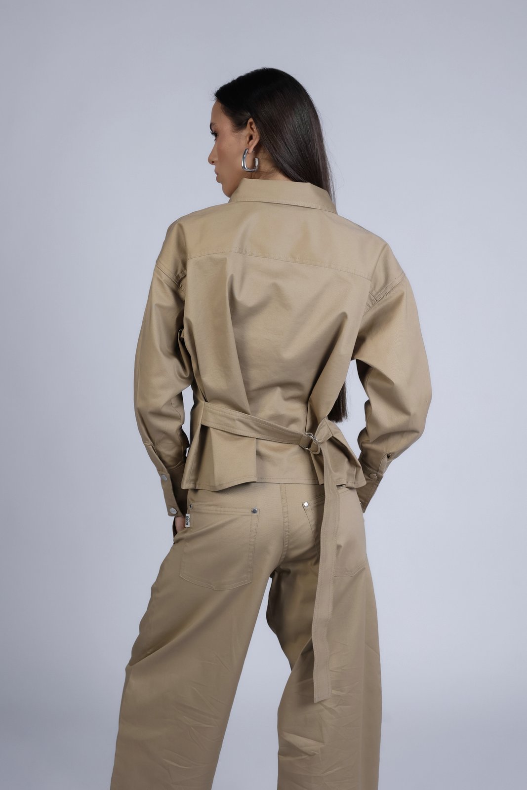 BOBO PARIS Léon veste cintrée beige coton taille M