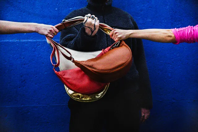 MIARMA Banana ZIP sac cuir recyclé bandoulière