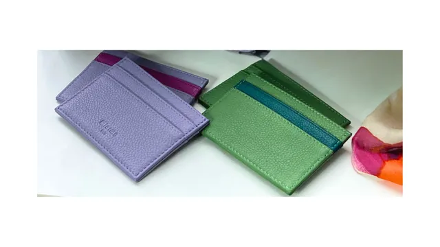 MIARMA Parrot porte-cartes cuir bicolore leftovers